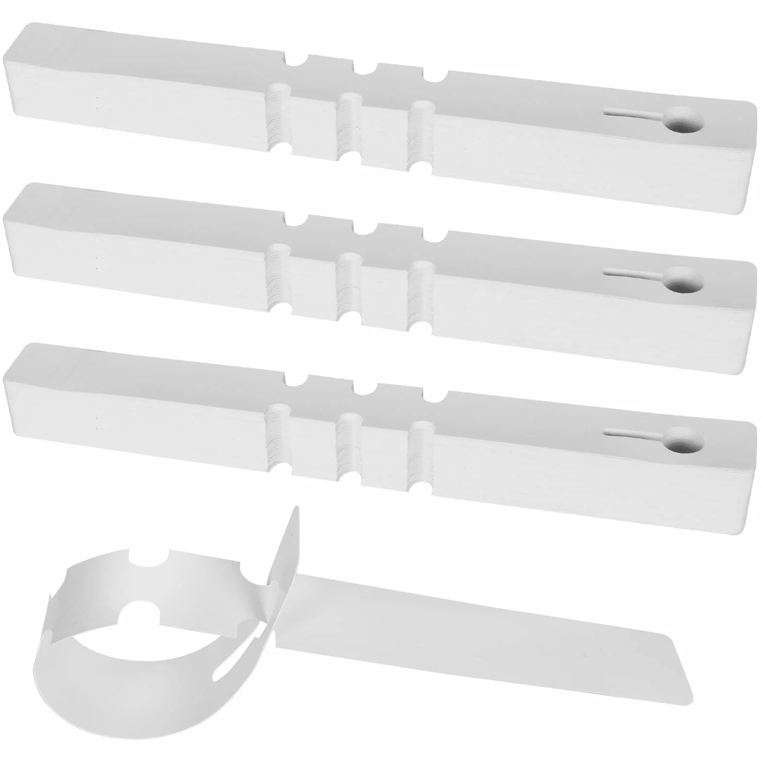 Zimoer 300 Piezas Etiquetas para Plantas, Etiquetas de Plástico de Jardín Impermeables, Etiquetas Colgantes de Semillas Marcadores de Plantas Envolver Alrededor de Vivero Etiquetas, 20 x 2 cm, Blanco