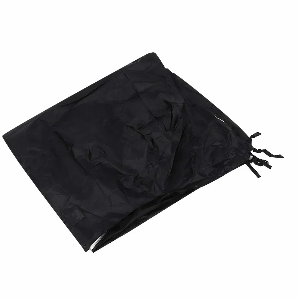 Funda protectora impermeable para mesa de terraza 280x153x73cm poliéster tafetán negro