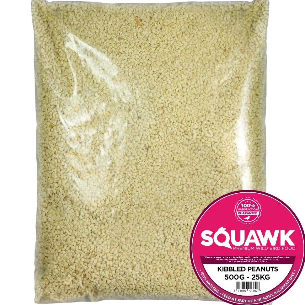 SQUAWK Mezcla de Alimentos para Aves Silvestres de Jardín Maní Picado de Grado Premium (25kg)