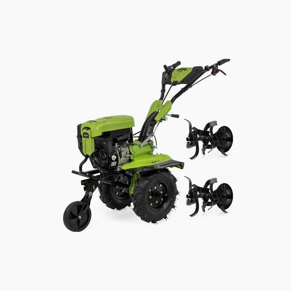 VITO – Motocultor de gasolina 7CV 4T 5200W 212 cm3 Motobinosa con fresas y topes