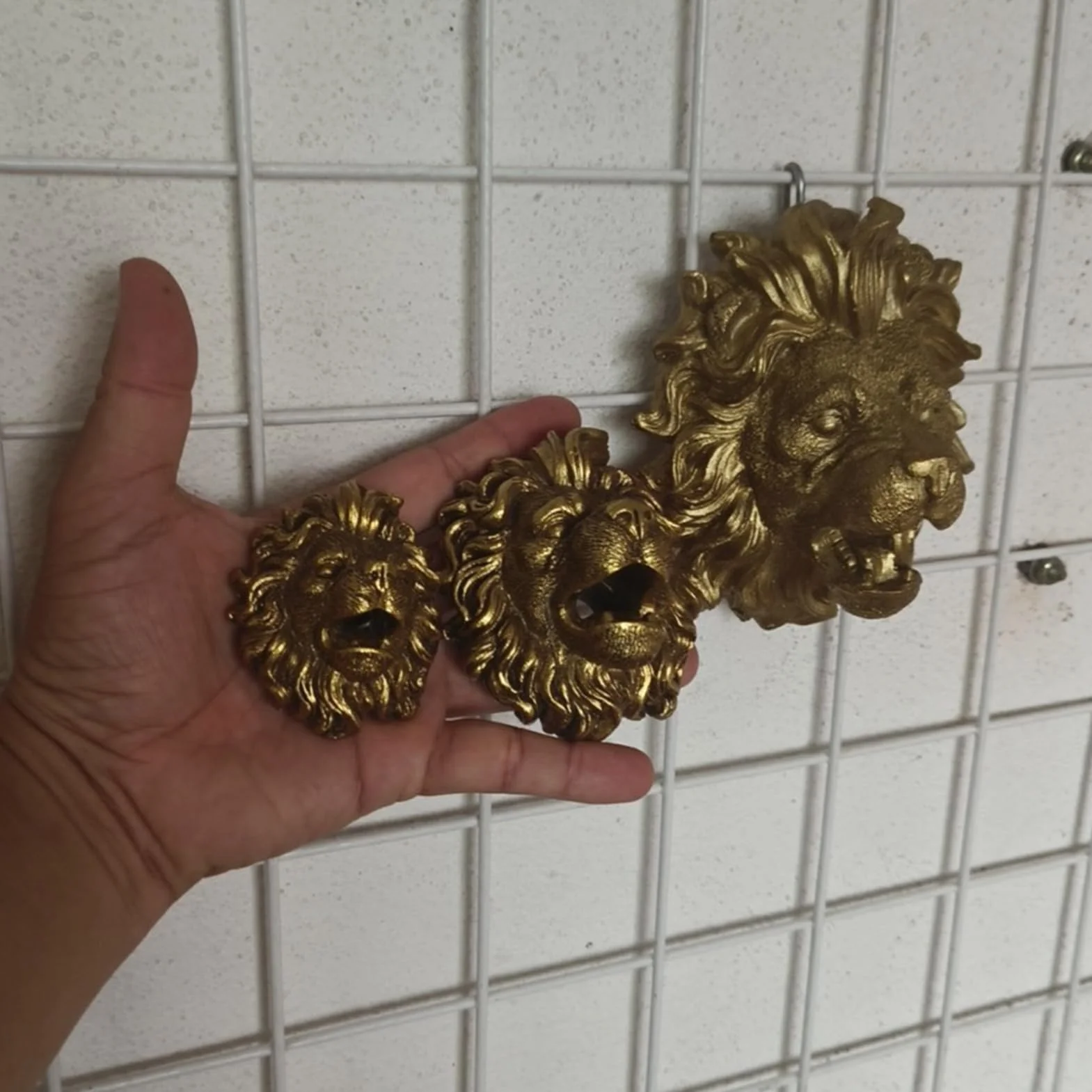 Caño para fuente, pulverizador de agua para jardín de león, cascada de resina natural, decoración de jardín de agua y estanque, accesorios para fuentes de agua, arte de pared para jardín, terraza