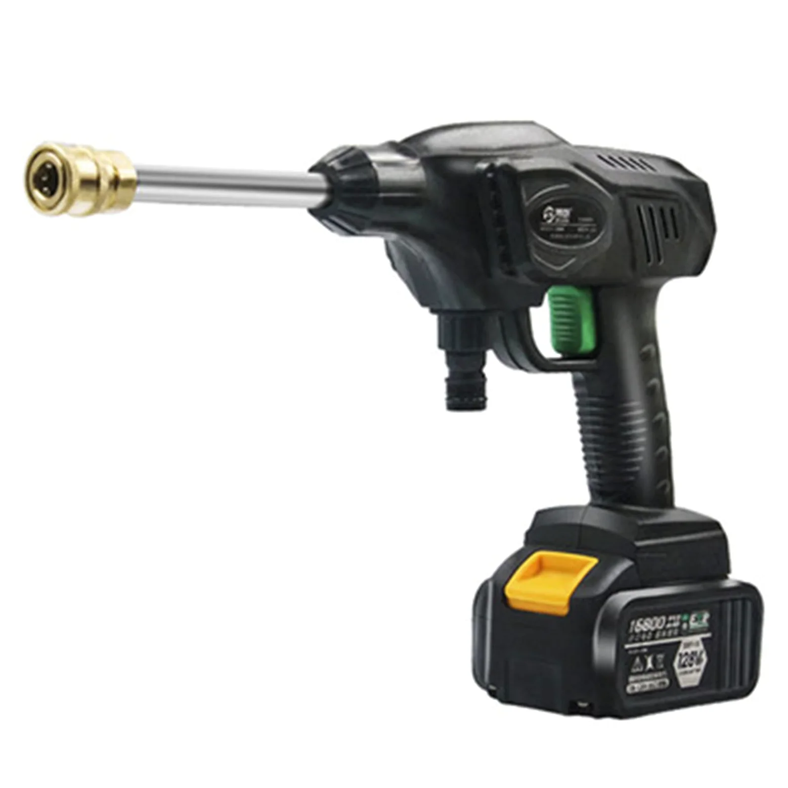 Lavadora a presión Lavado a chorro for autos Lavado de patio Boquilla de lanza Boquilla turbo inalámbrica Eléctrica de alta potencia Batería de litio Lavado de autos Bomba de agua portátil 30bar 320W