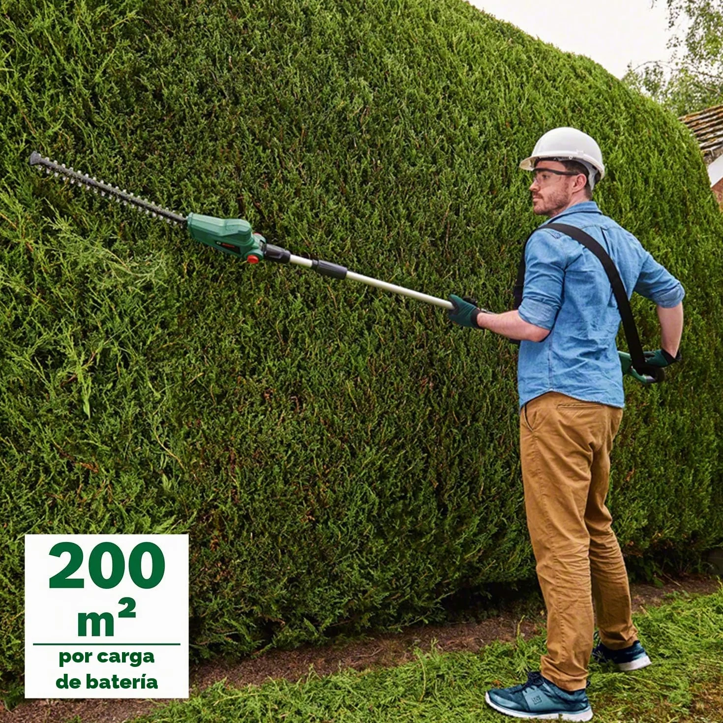 Bosch Tijeras cortasetos telescópicas a batería UniversalHedgePole 18 (1 batería, sistema de 18V, en caja)