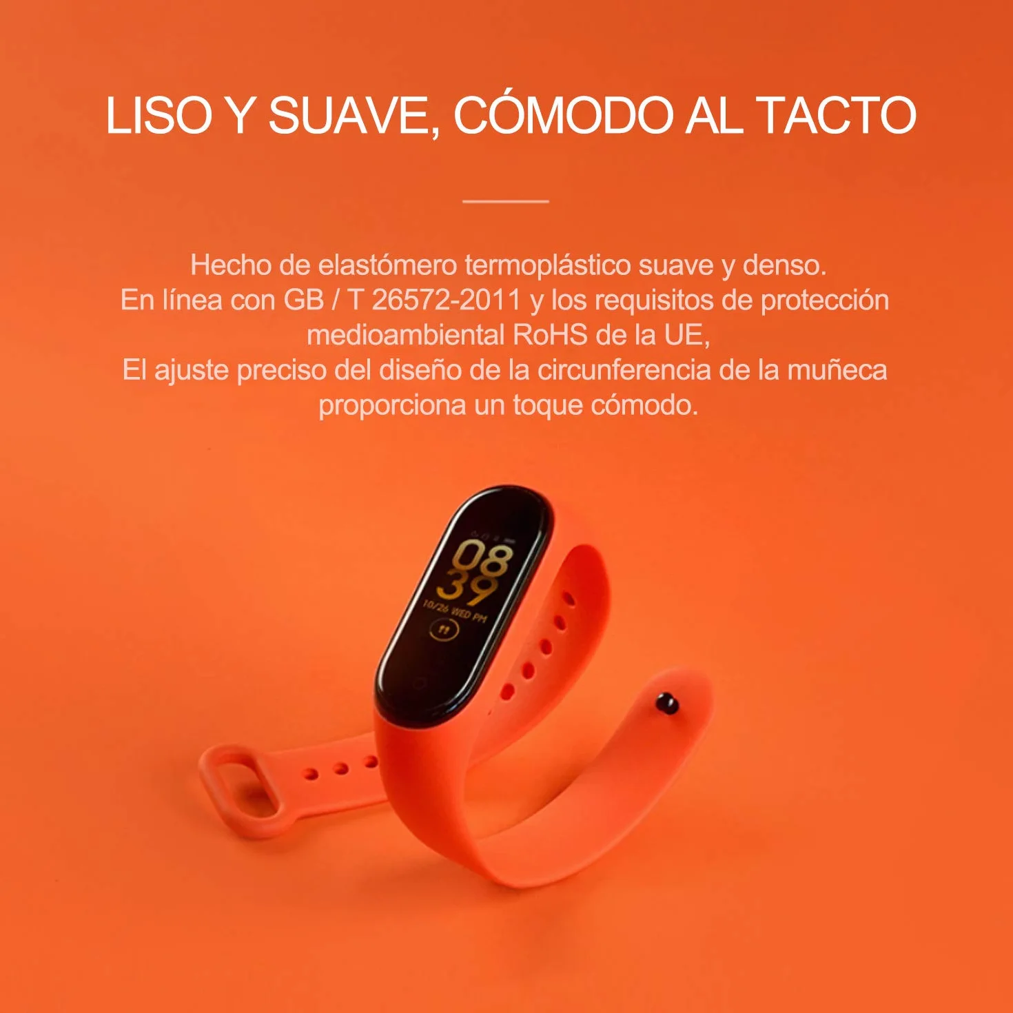 Correa Compatible con Xiaomi Mi Band 3/4, Pulsera de Silicona para Mi Fit Band 4 y Band 3