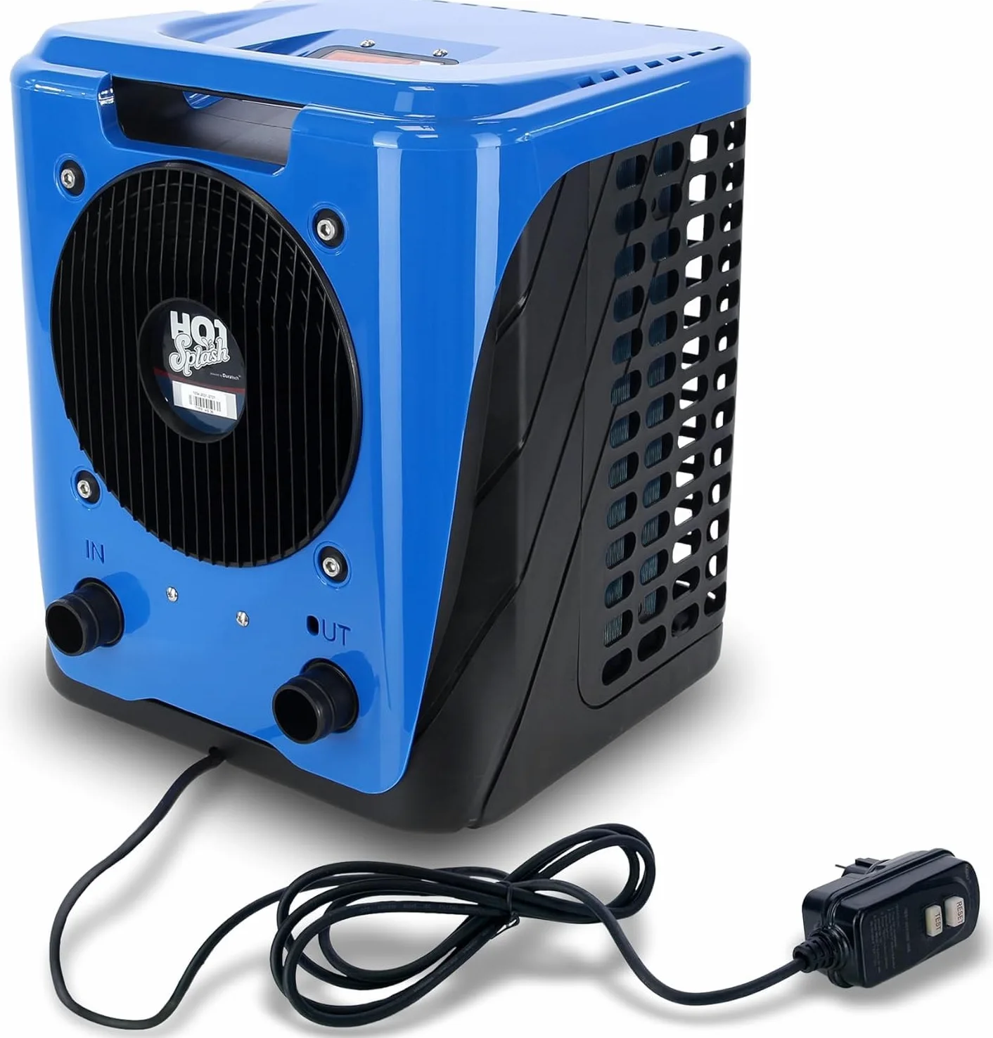 COIL Bomba de calor para piscinas, mini bomba de calor, calentador de agua para piscinas, calefacción de piscina, plug and play, 3,5 kW, para piscinas de hasta 12 m3, no requiere bypass