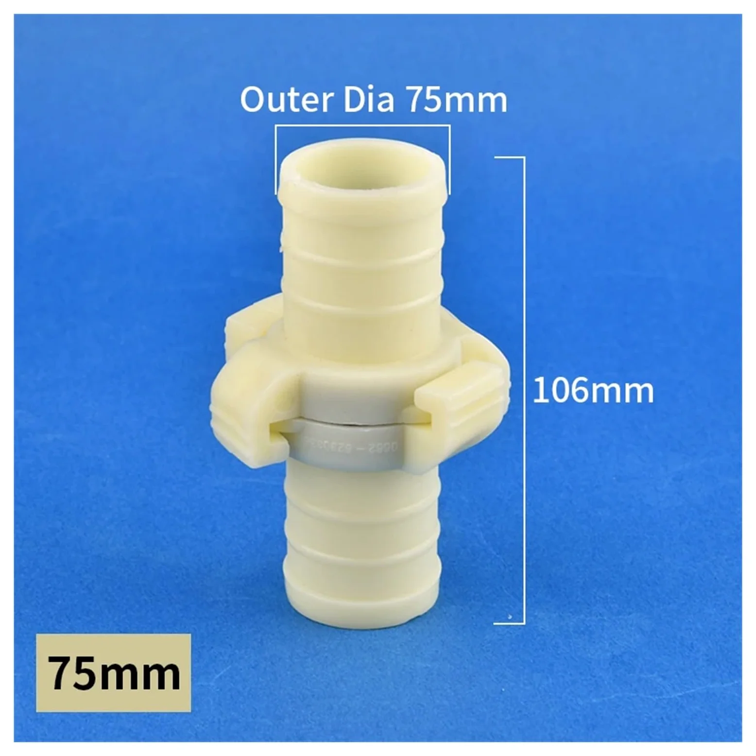 Conector rápido de Manguera de jardín ABS de 25 a 100 mm, Tipo Hebilla, Adaptador de Manguera de riego, conexión a presión for Acuario, 1/5 Unidades(Outer Dia 75mm,5Pcs)
