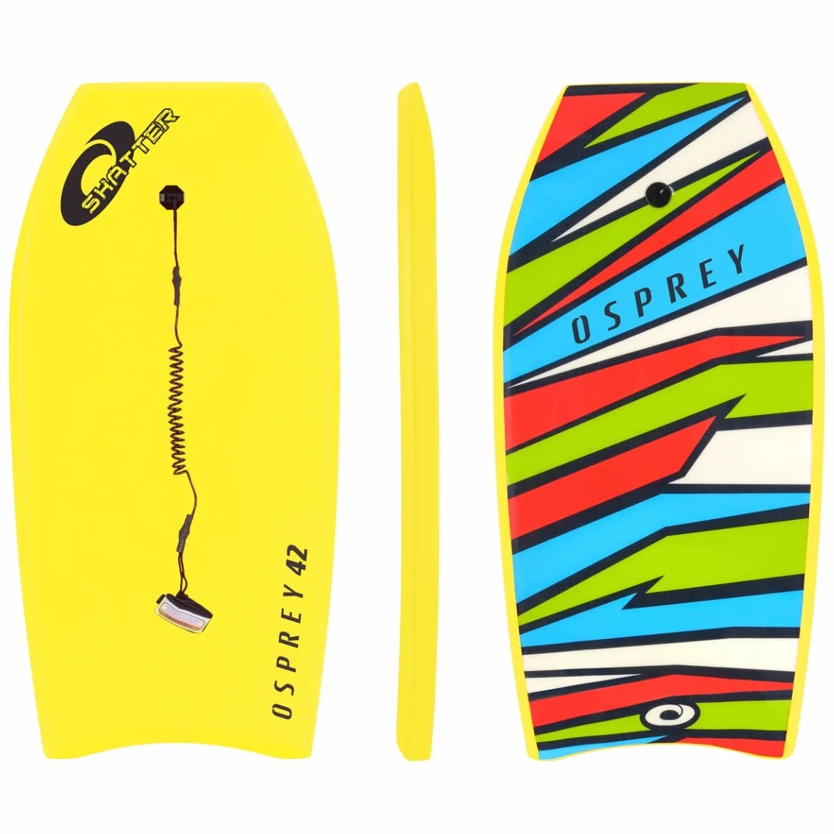 Osprey Bodyboard para niños y Adultos con Correa Boogie Board Unisex