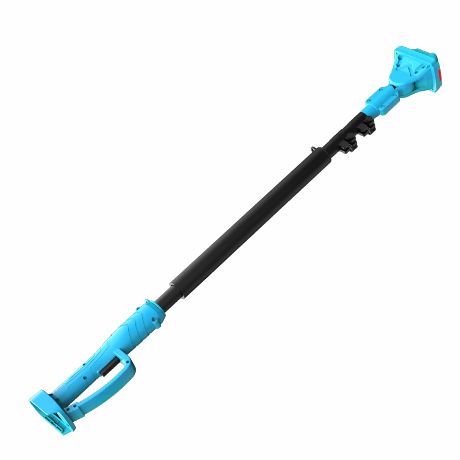 Pértiga telescópica ANEELV para tijeras de podar y sierras eléctricas – Extensible 1,2-2,5 m, cabezal 90°, altura 4,6 m – Compatible con Makita 18V