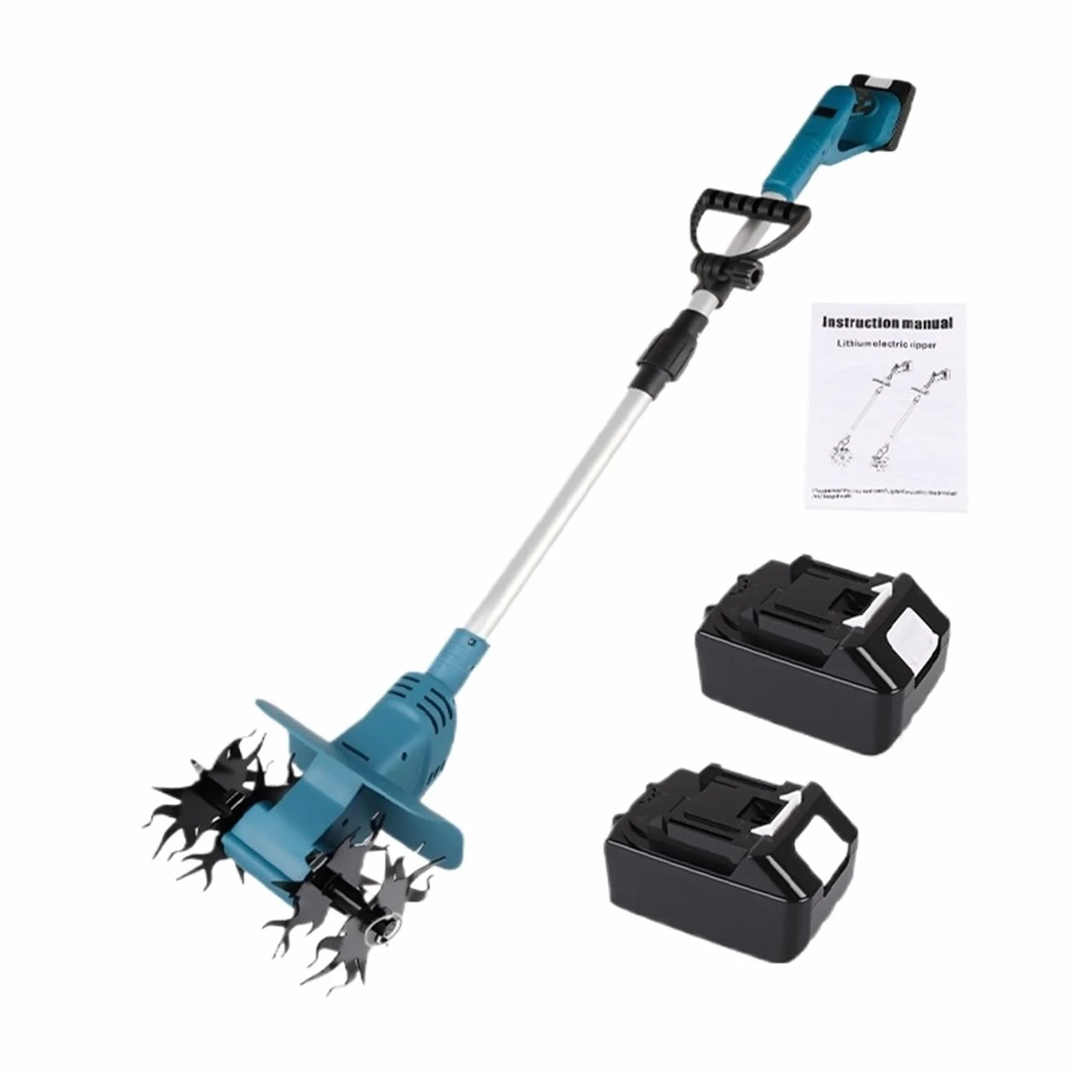 Motocultor Sin Escobillas De 330 RPM, Herramienta Eléctrica Inalámbrica For Césped Y Jardín, Torneado Suelo For Batería 21V Tarea Potente