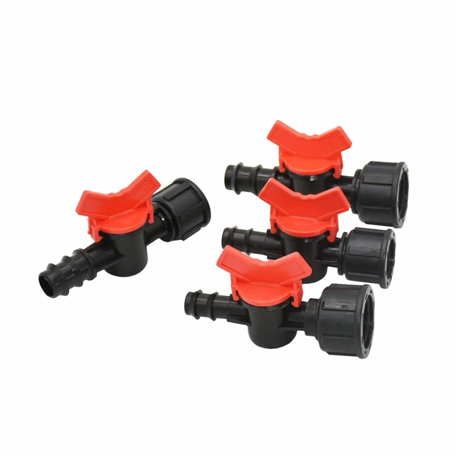 Accesorios de riego por goteo Herramientas for sistemas de riego de jardinería, rosca hembra de 1/2" 3/4" a manguera de 16 mm 20 mm, grifo de jardín, válvula de riego de manguera de 1/2" 3/4", mini ad
