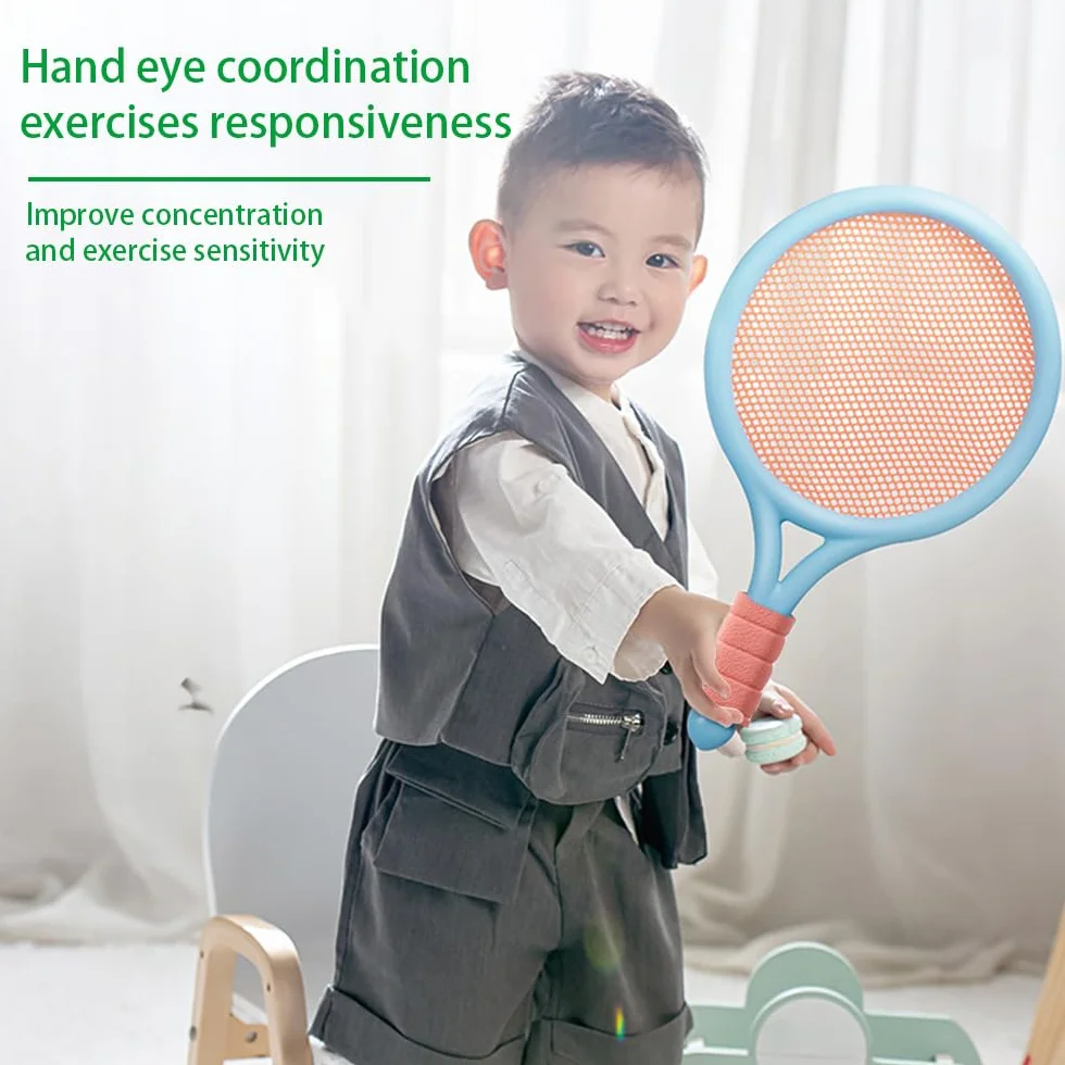 Set de Bádminton Ligero para Niños con 2 Raquetas, 2 Pelotas y 2 Volantes