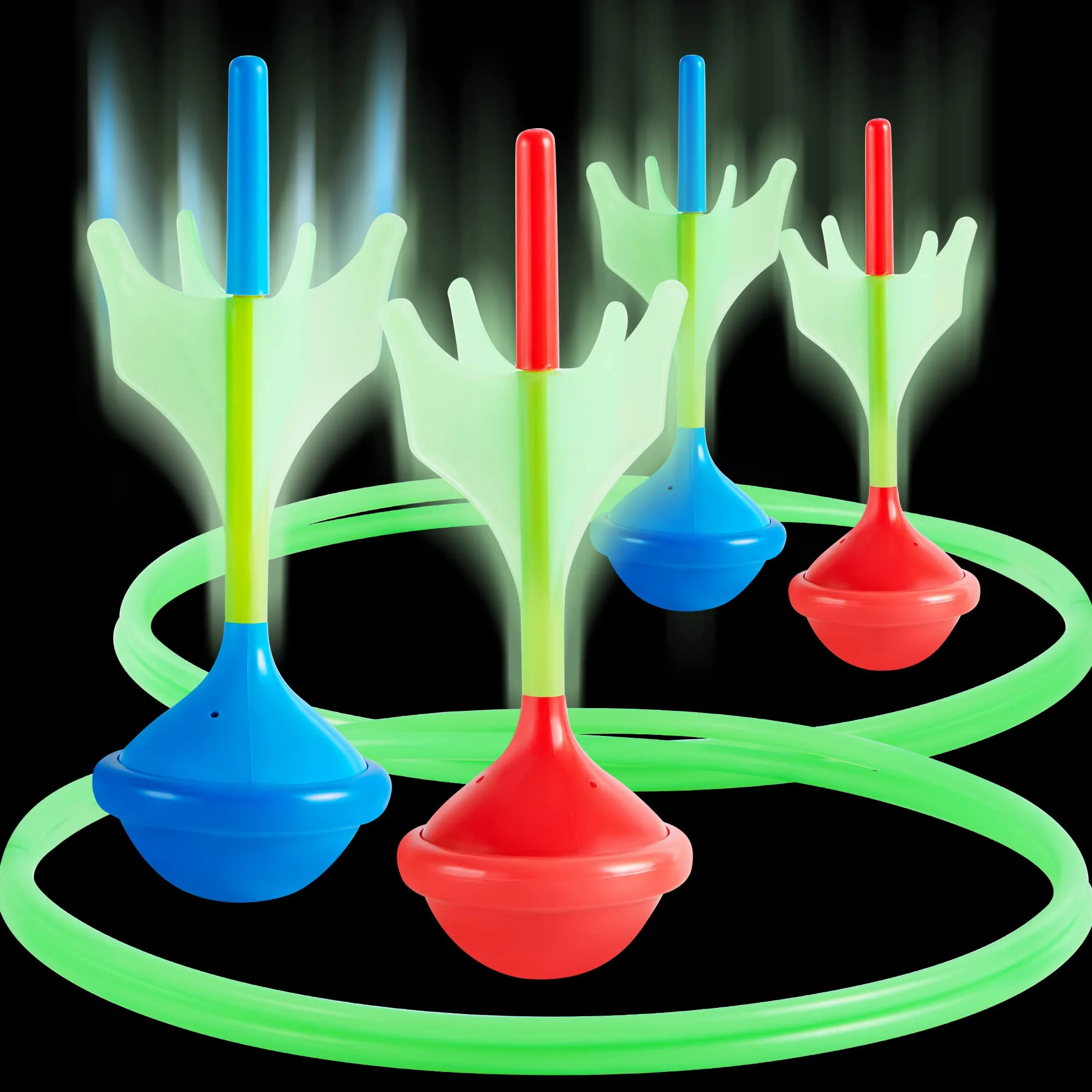 JOYIN Juego de Dardos de Césped que Brillan en la Oscuridad para Niños y Adultos
