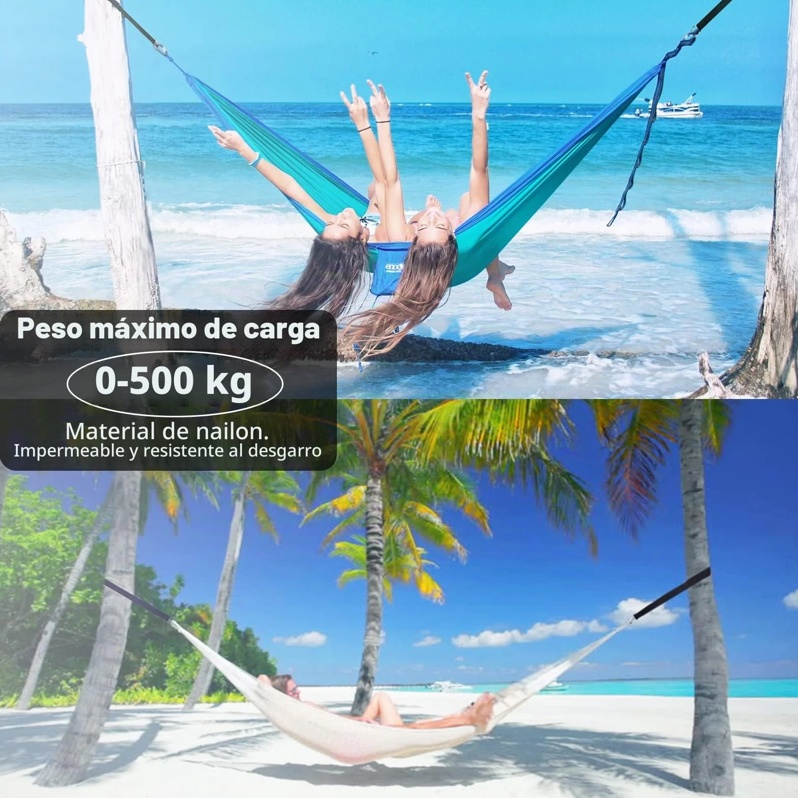 CENOVE Hamaca Correas de árbol Cinturón de Suspensión 2 Kit 150cm, Cuerdas Multifuncionales Suspensión Sostiene hasta 500 kg para Hamacas, Columpios