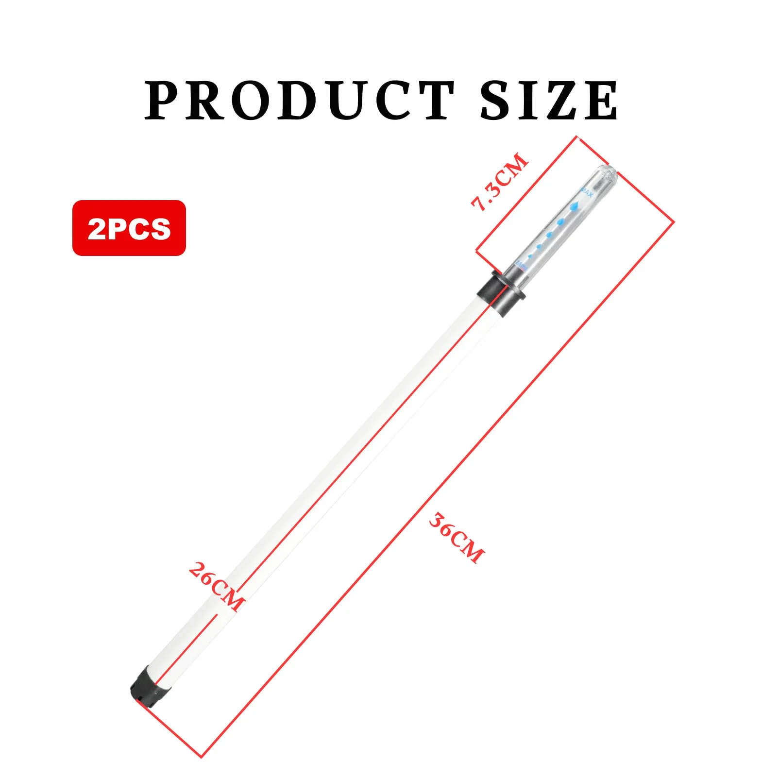 Indicador De Gota De Agua Plantas 36cm para Jardín Interior Y Exterior Indicador De Nivel De Agua Hidropónico Fácil De Leer Compatible con Macetas Y Sistemas De Riego