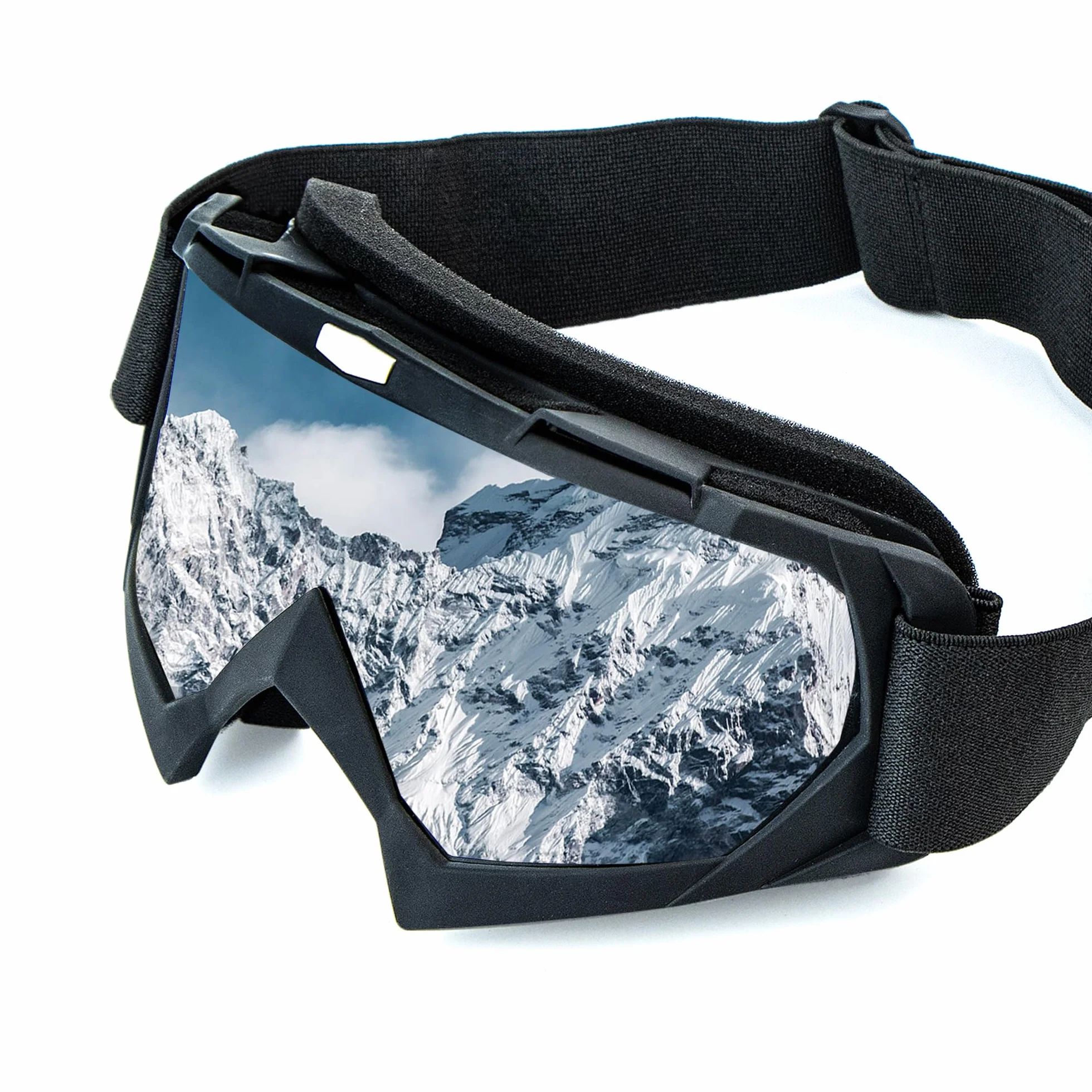 Gafas Windproof de Moto, Gafas Snowboard, Gafas telescópicas ajustables antipolvo y antivaho