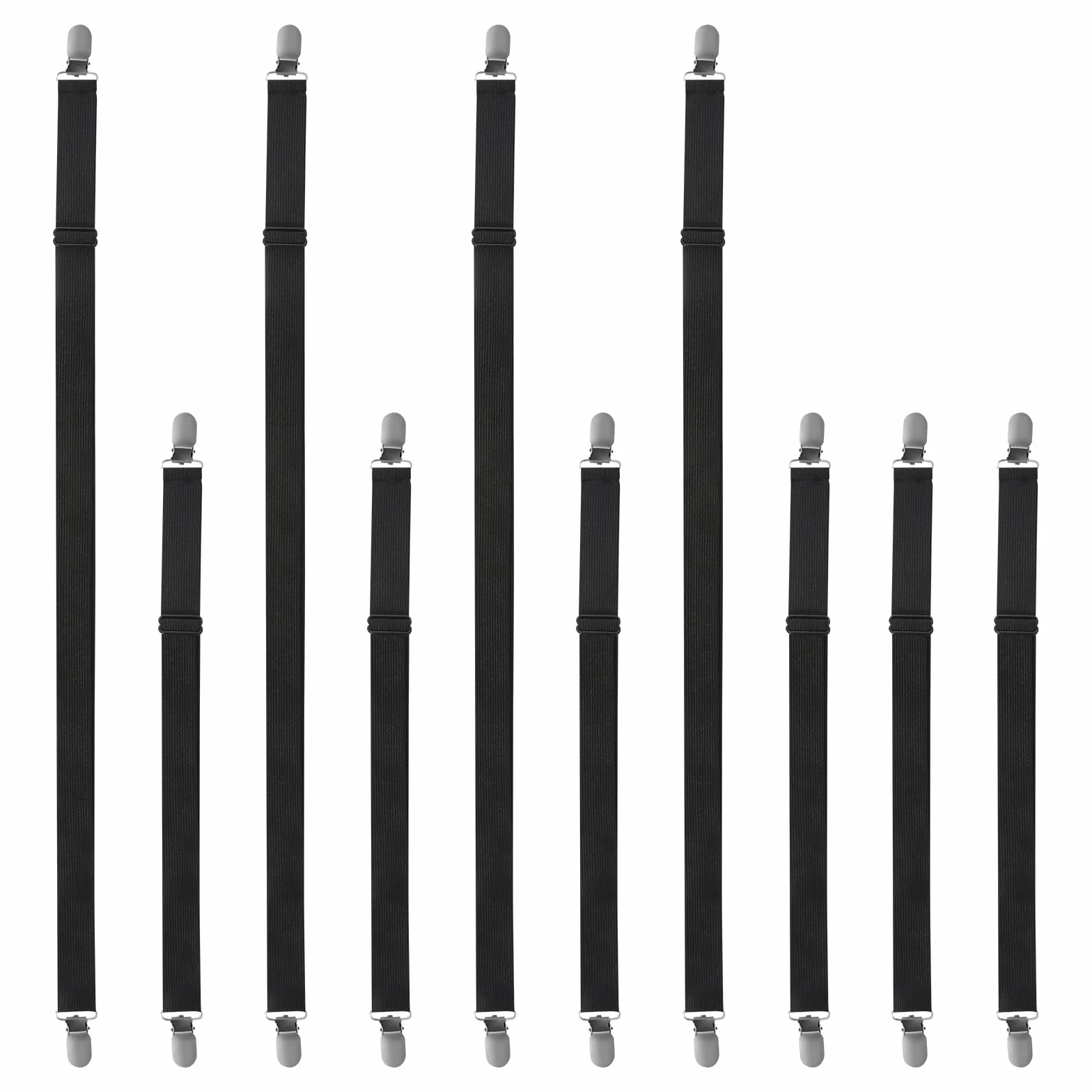 10 pinzas para manteles, para exteriores, para exteriores, para manteles, tensores de sábanas, ajustables, para mesa de jardín, restaurante, mesa de comedor familiar al aire libre