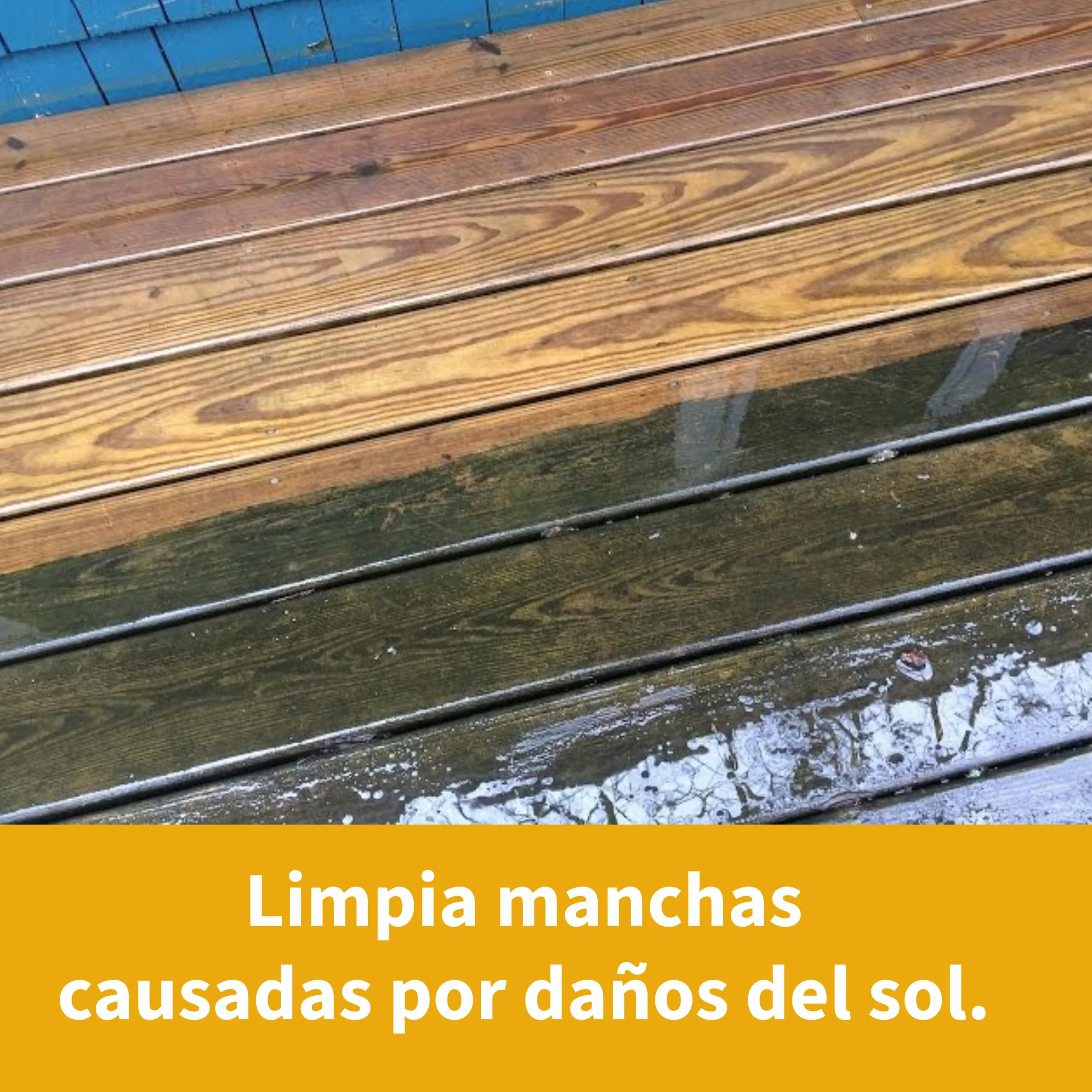 Limpiador Professional de Madera Exterior 5L para Jardín, Decks, Vallas y Puertas Envejecidas con Rendimiento hasta 50 m² contra Musgo, Manchas y Humedad