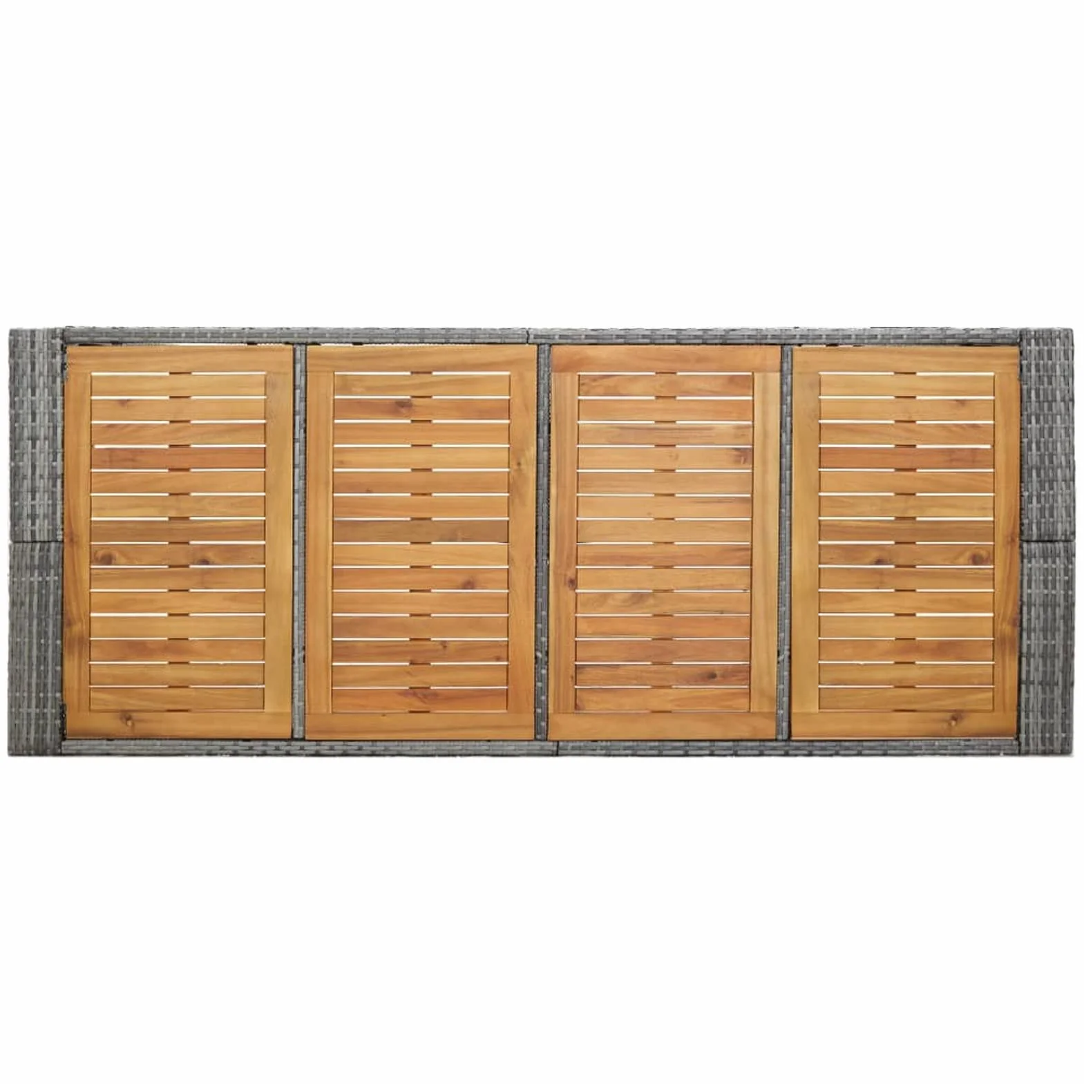 Homgoday Set Muebles Bar Jardín, 9Piezas y Cojines Patio Terraza Conjunto Casa Exterior Comedor Aire Libre Mesa Silla Asientos Ratán Sintético
