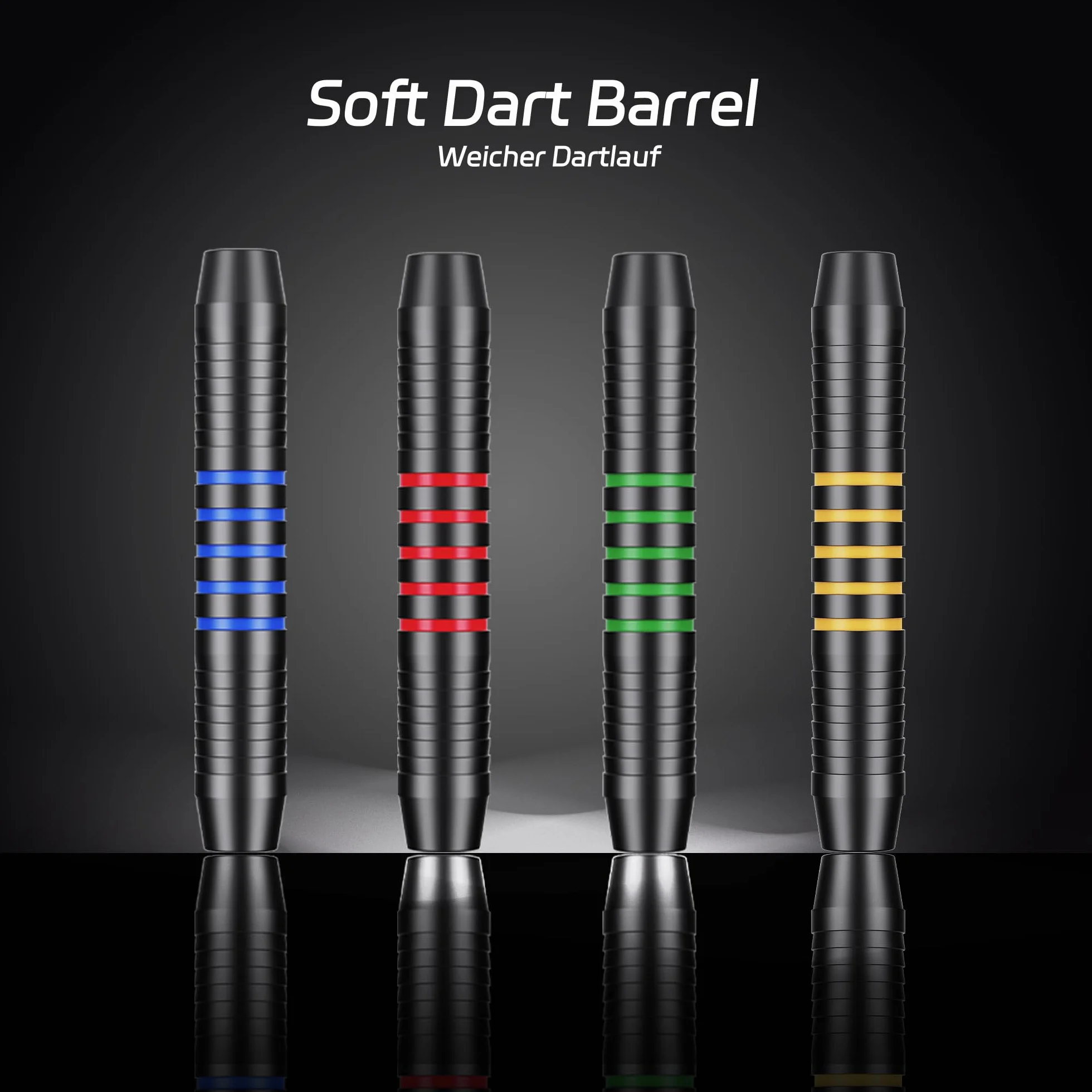 CyeeLife Set de Softdarts 12 piezas 16g dardos con punta de plástico 24 vuelos 50 puntas