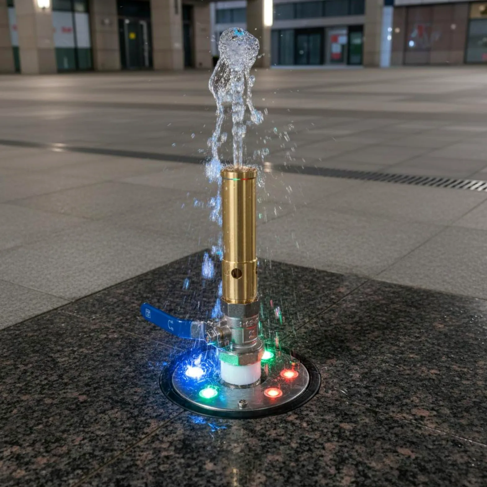 Qianly Boquilla de Fuente de Latón Compatible con Luz LED Boquilla de Fuente de Burbujas Resistente a la Corrosión para Paisajistas, Aficionados Al Bricolaje, Válvula Ppr Copr 1IN