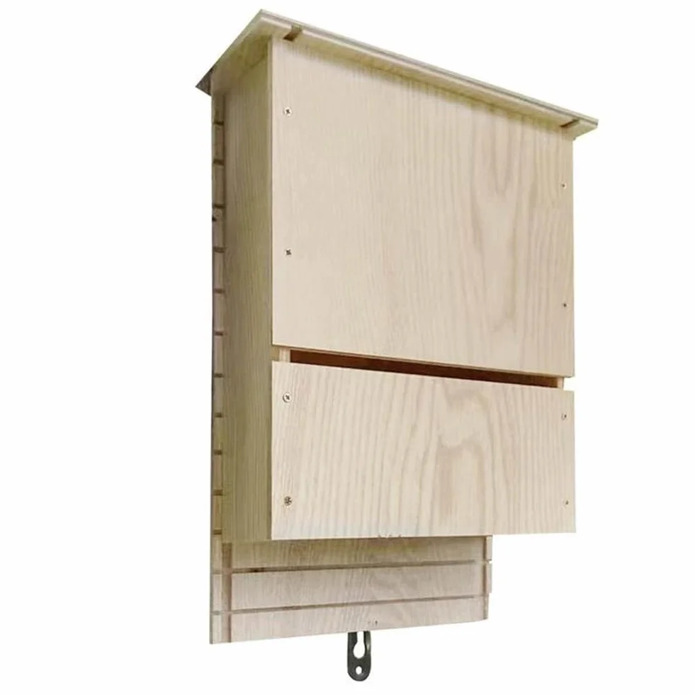 Gran Casa para MurciéLagos Al Aire Libre, Enorme Caja de Madera, Resistente A la Intemperie, Casa para MurciéLagos en Espiral Sin Tratar, Refugio, Accesorios de JardíN A