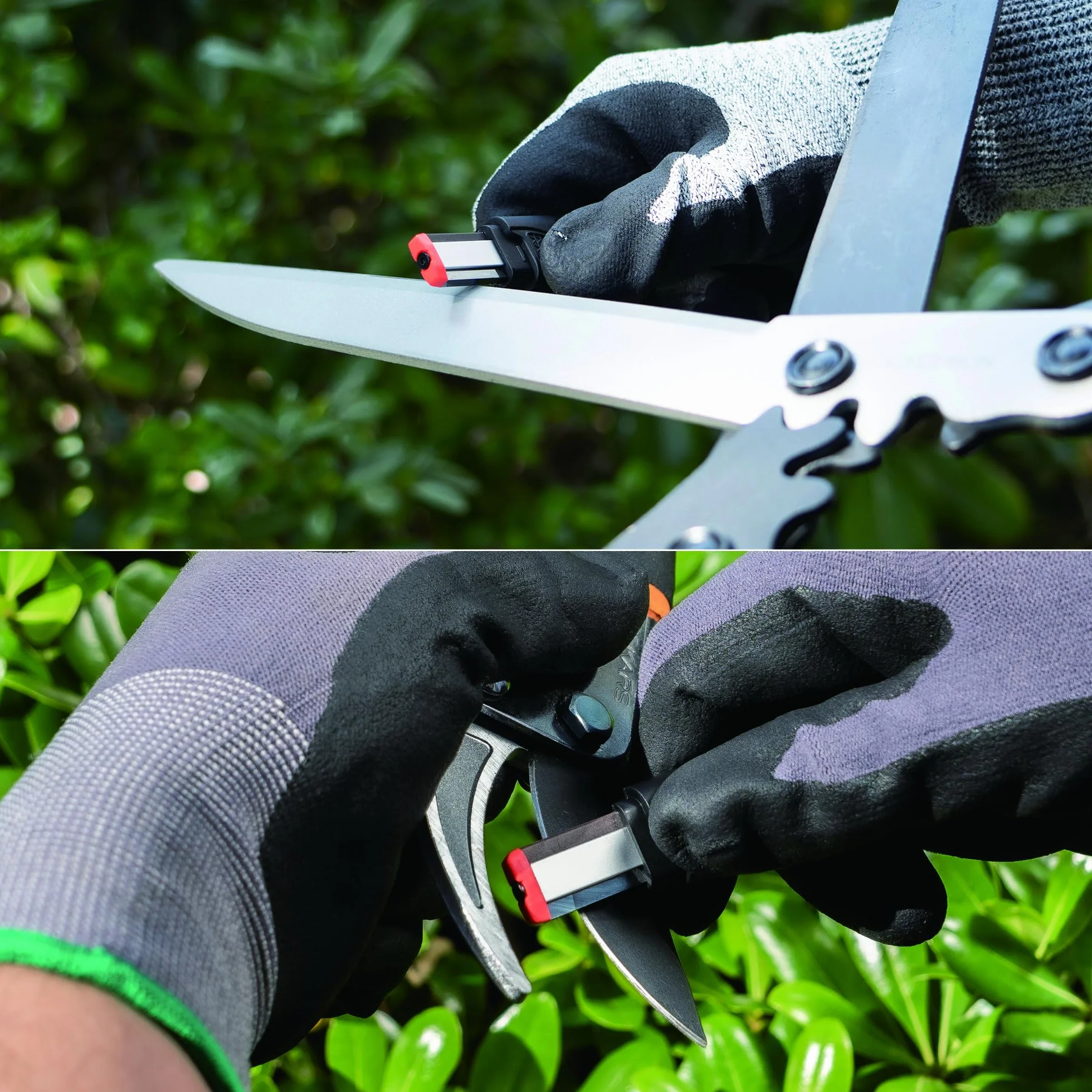 SHARPAL 129N Afiladora para hachas y cuchillas de herramientas de jardín, podaderas, tijeras cortasetos, hachas, machetes, cuchillas de cortacéspedes