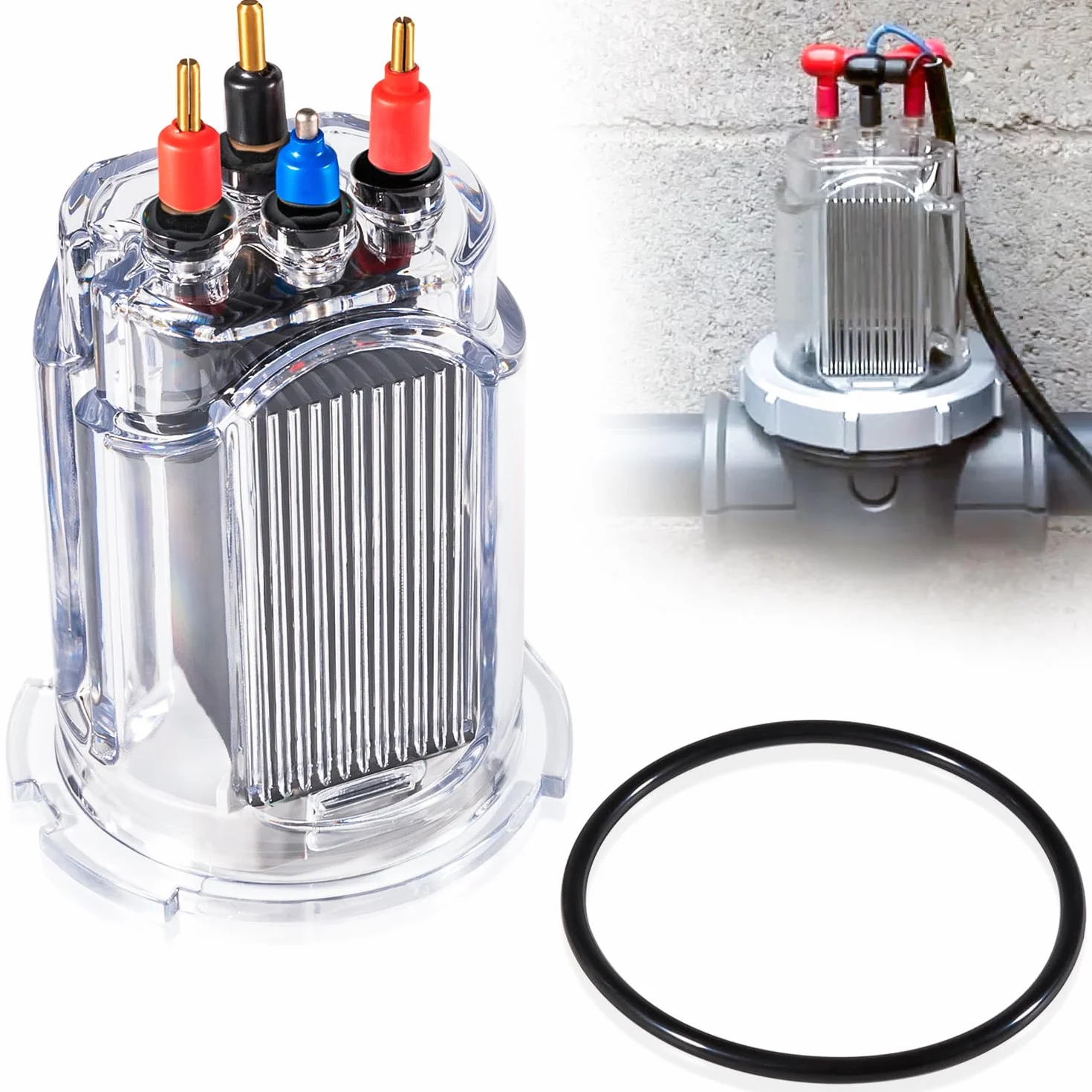 R0511400 - 35 electrodos de repuesto para Zodiac Jandy AquaPure Ei Series 35 Generador electrónico de cloro de agua salada APURE35 APURE35PLG piscinas de hasta 35,000 galones con junta tórica R0511600