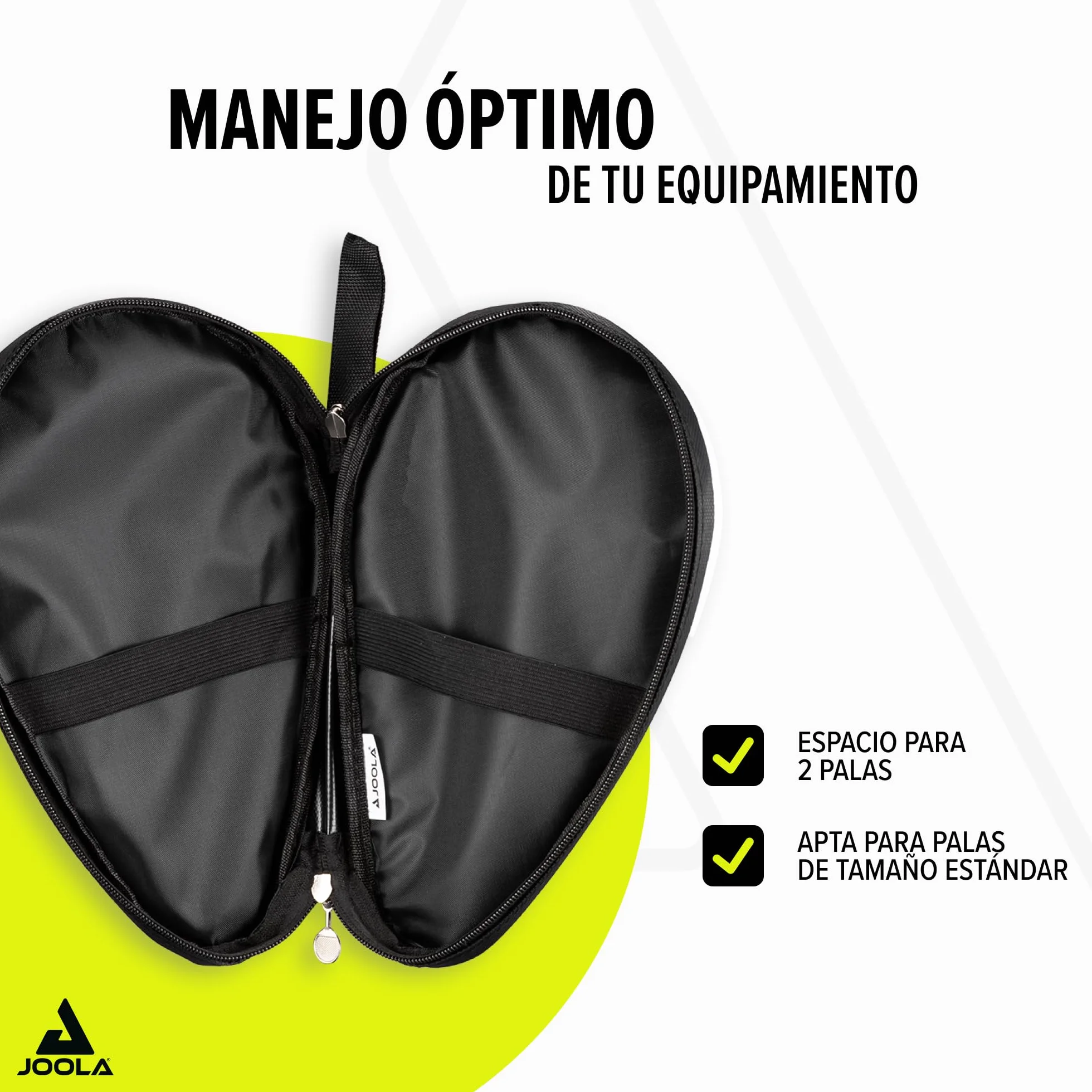JOOLA Bolsillo Doble Funda 2 Raquetas de Ping Pong Impermeable 28 x 17 x 4 CM Blanco Rojo