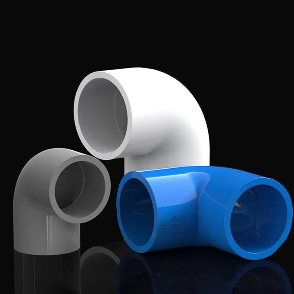 1-10PCS Accesorios De Tubería De Agua De Codo De PVC, Accesorios De Tanque De Peces De Junta De Curvatura De Ángulo Recto De Agua De 90 ° 20-50 Mm Blanco(10pcs,I.D 50mm)