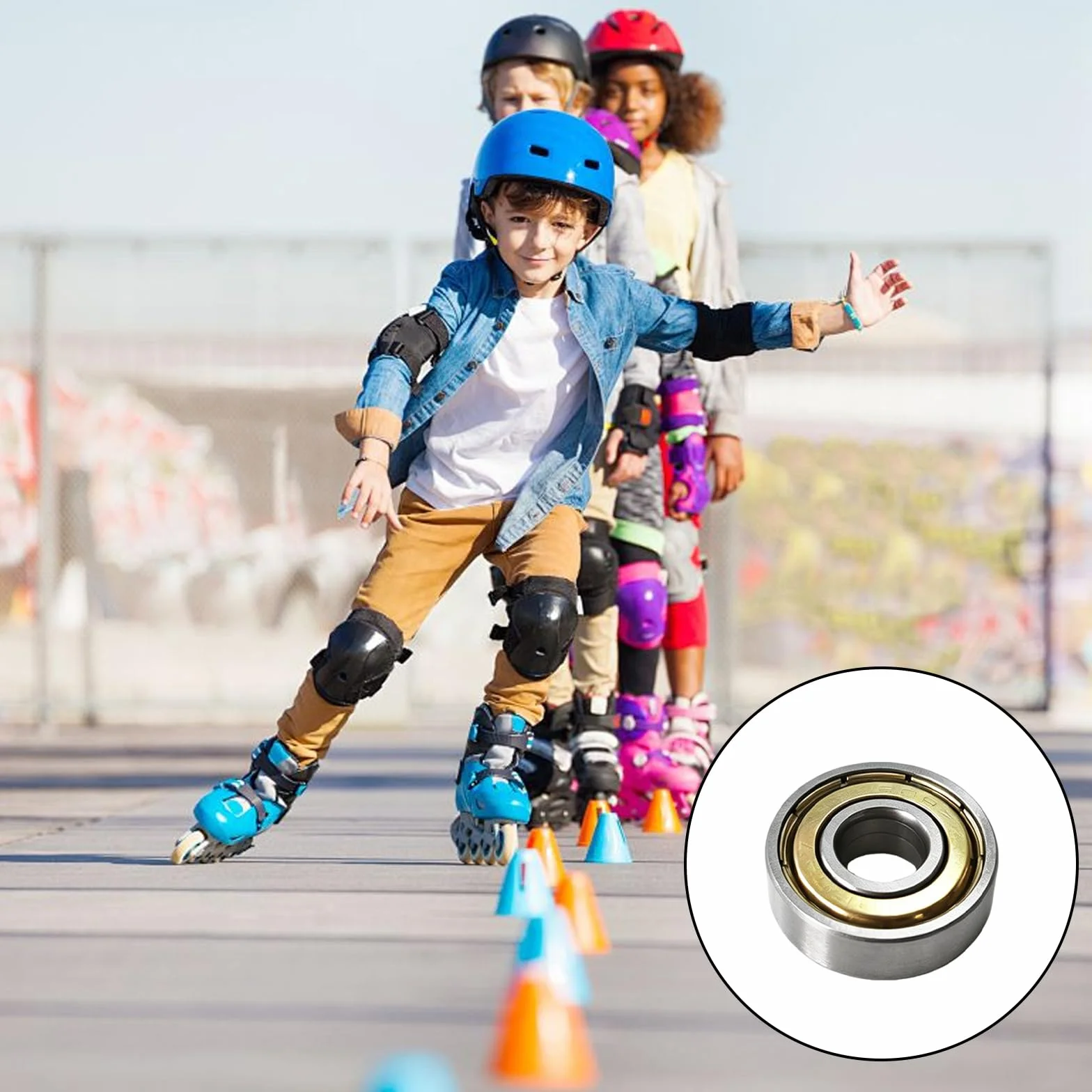 Rodamientos de Bolas 608zz 8x22x7 mm Doble Blindaje Metálico para Skateboards Patines