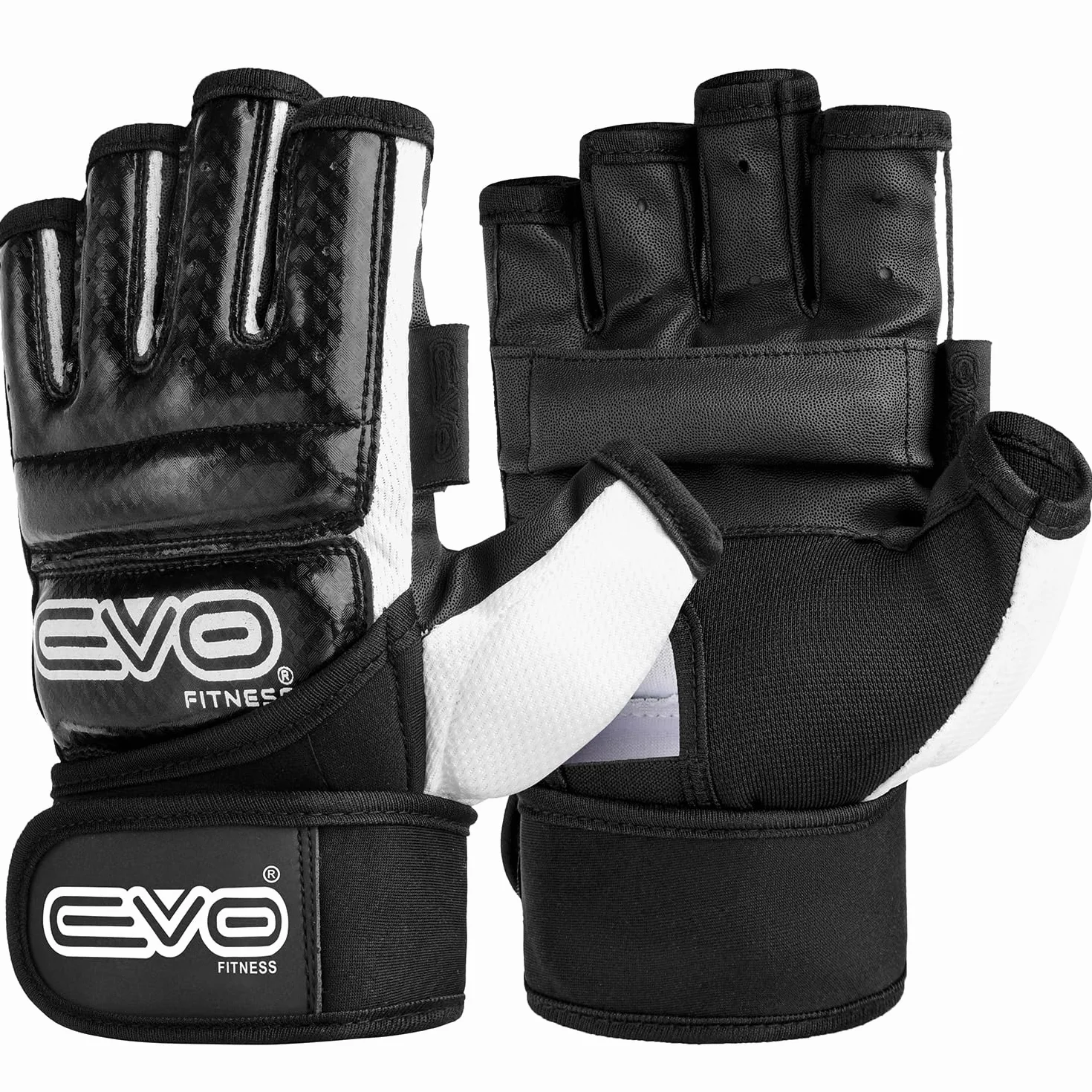 EVO Fitness Guantes MMA Muay Thai Gel Kickboxing Grappling Sparring Training Boxeo Artes Marciales Saco