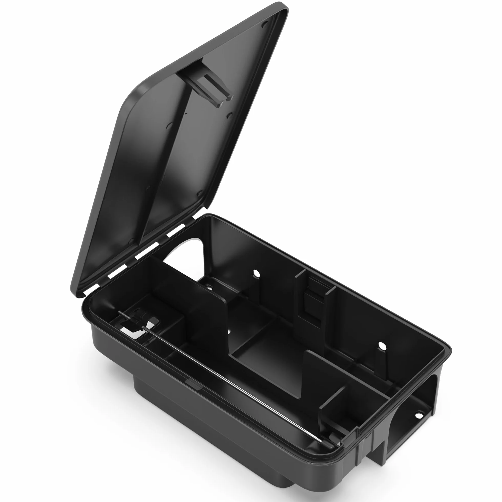 Mice&Co 2 Estaciones de Cebo para Ratas y Ratones - Trampas para Ratas y Ratones Profesionales | Caja Portacebos Veneno - Caja de Cebo Eficaz Raticida Interior y Exterior