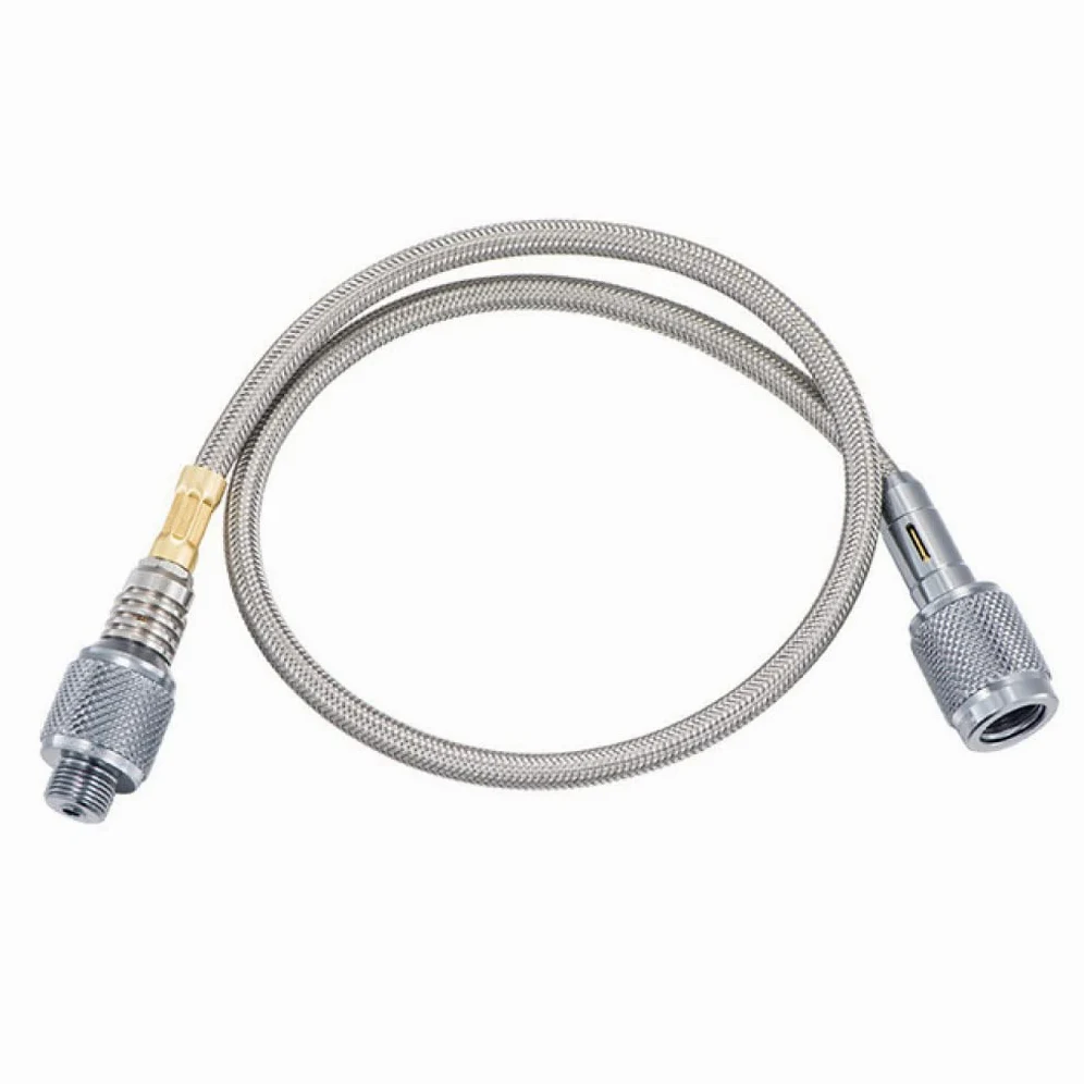 Manguera adaptadora de propano Kit de conexión de regulador y manguera, extensión de gas, conector de manguera, adaptadores de apagado automático for estufa de gas, for acampar al aire libre(0.5m)