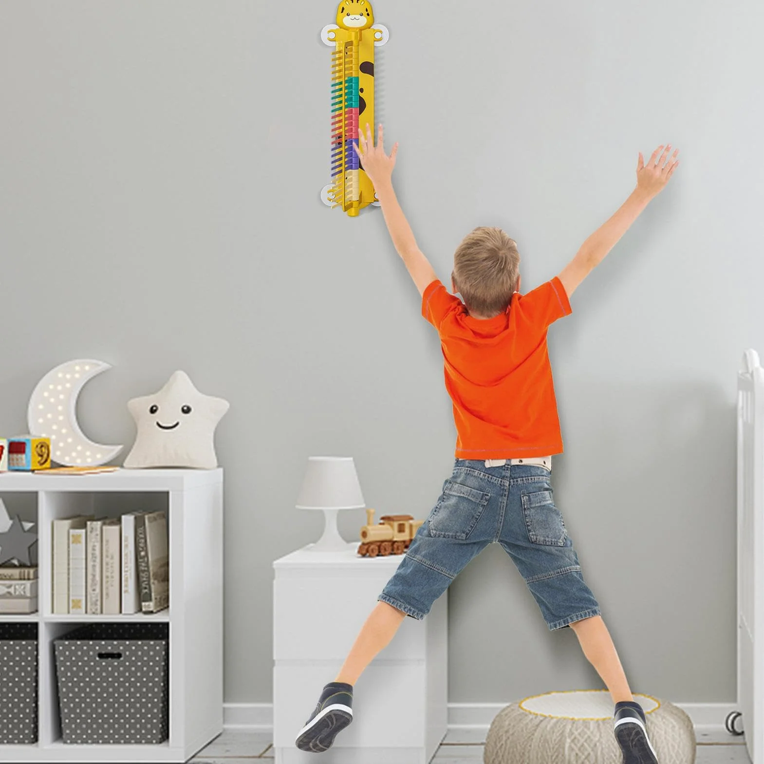 Medidor de Salto Vertical Ajustable para niños, Barra de Prueba táctil y Dispositivo de Entrenamiento