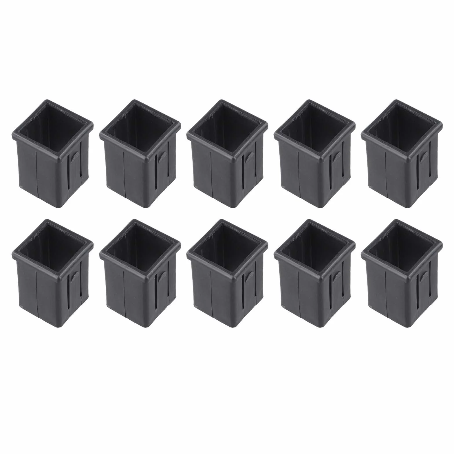 Paquete de 10 insertos cuadrados de tubo convertidor, adaptador interior de plástico reductor de 40 x 40 mm a 30 x 30 mm para tubos deslizantes de equipos de fitness, ajuste de altura a