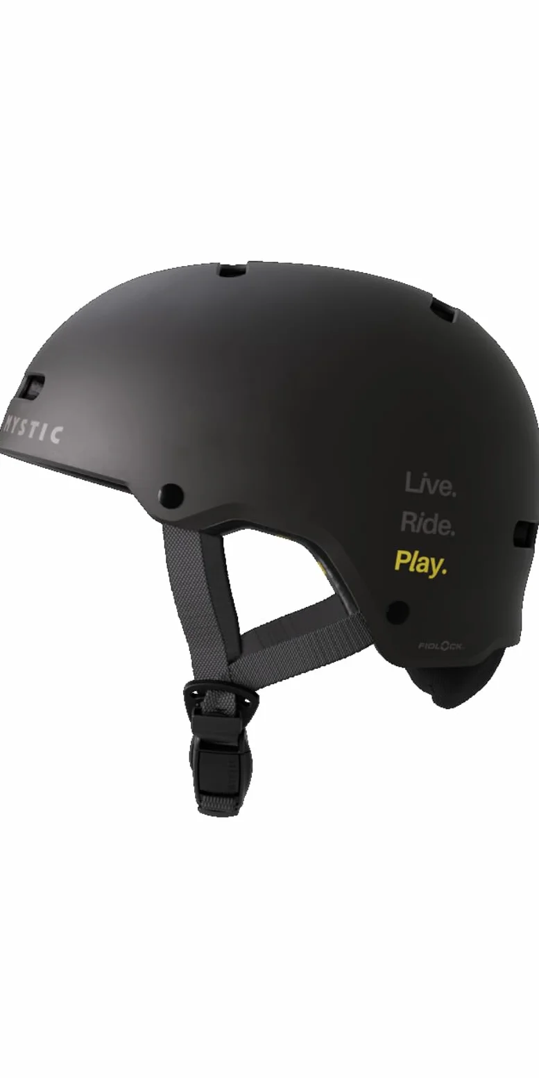 Mystic Casco Vandal Pro Dirty Habits 2026 negro amarillo