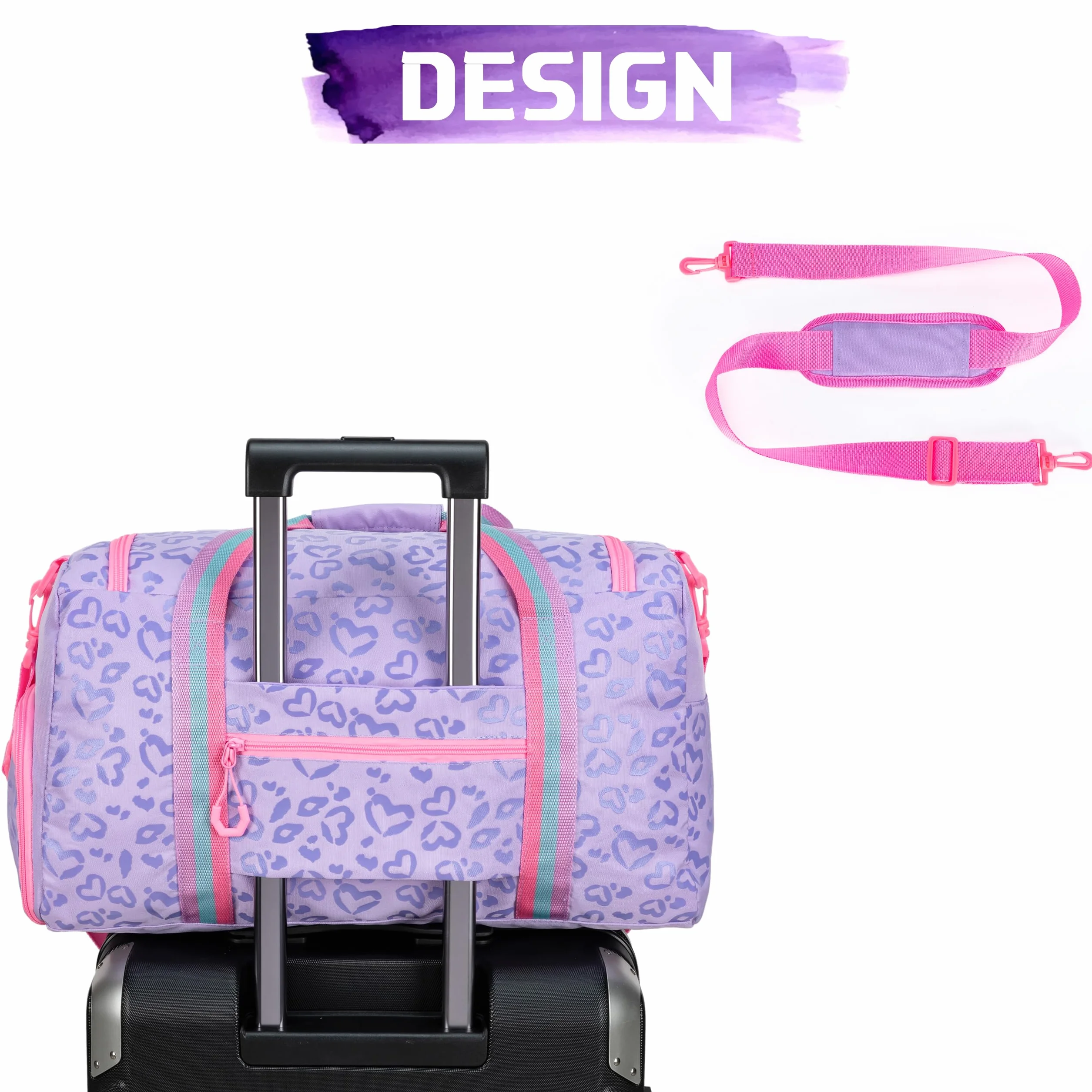 HTgroce Bolsa de Deporte Niña Bolsa de Viaje Bolsas Gimnasio con Compartimento