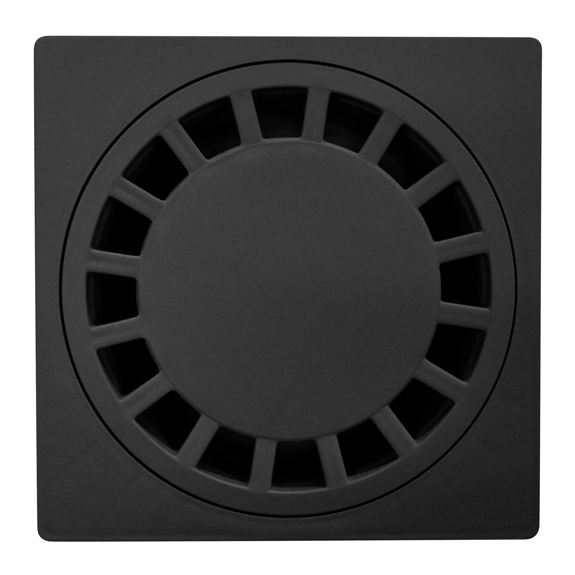 Jardibric – Sifón de patio 200x200 mm negro – Mirada Evacuación Agua Exterior Polipropileno