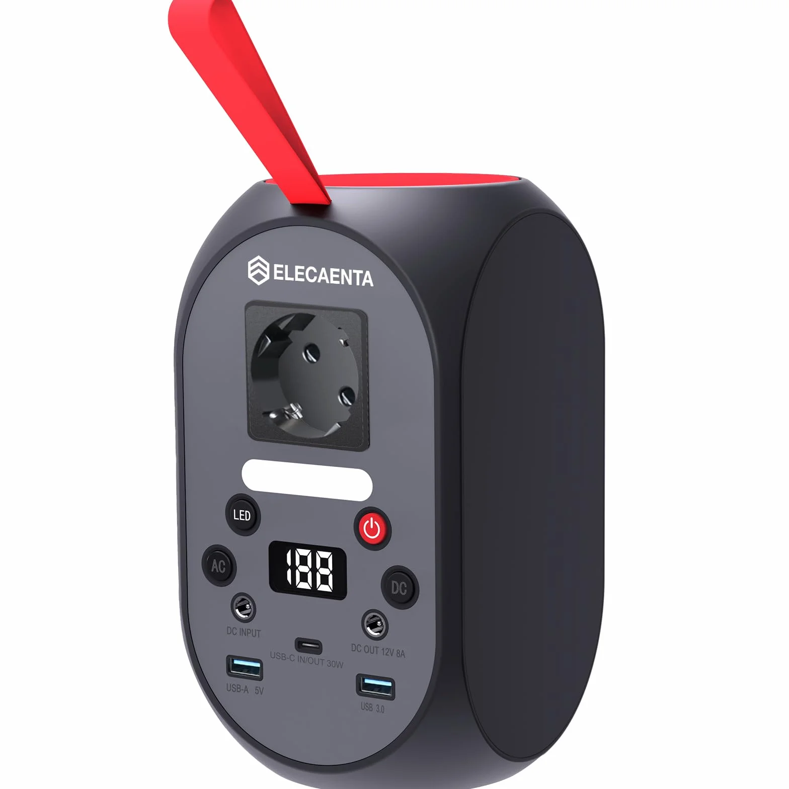 Estación de energía portátil de 99Wh, Generador Solar Portátil LiFePO4 Batería Salidas de CA 120W(Pico 200W) Respaldo de Batería con Linterna LED para Camping, Viajes, Autocaravanas, Hogar, Emergenza