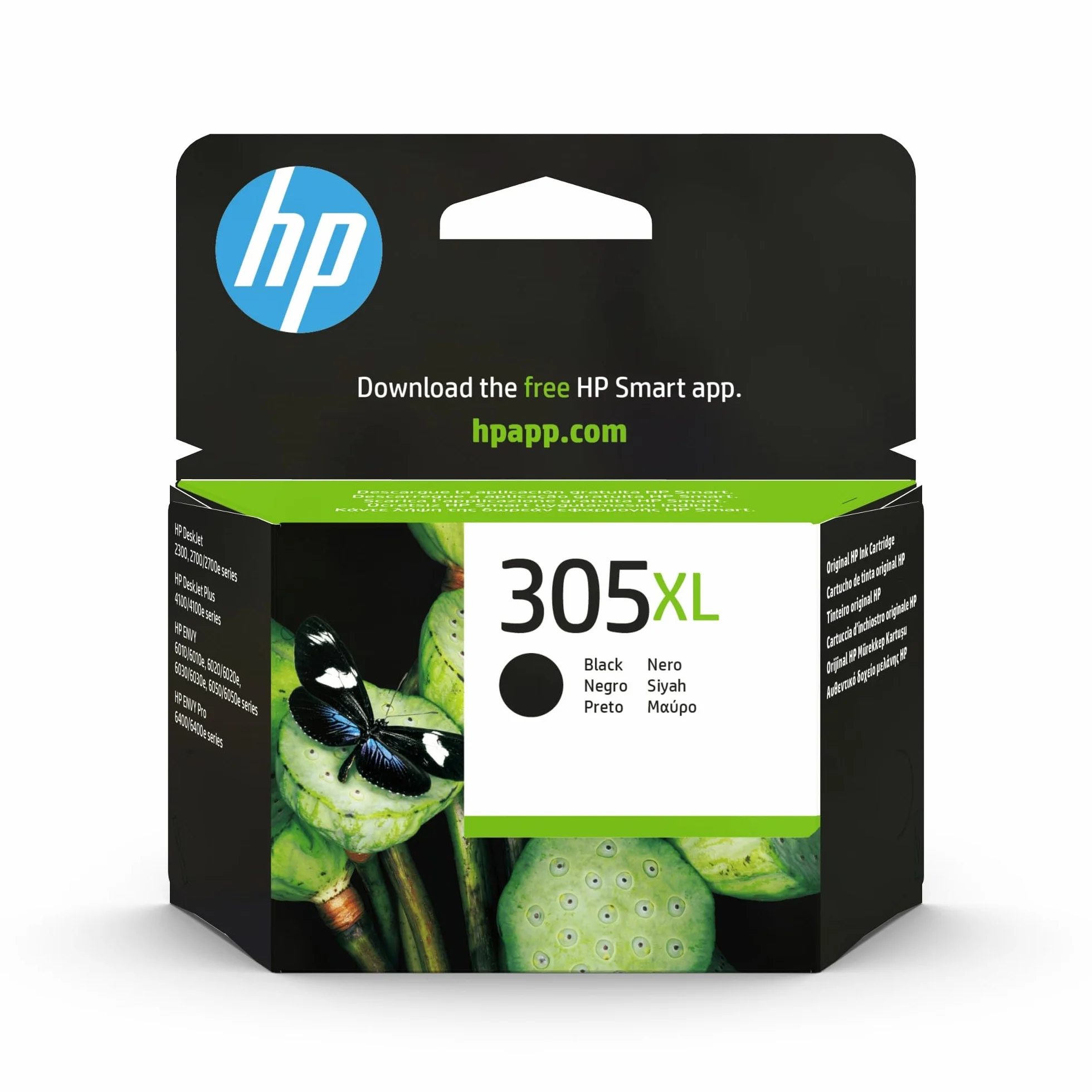 HP 305XL 3YM62AE Cartucho de Tinta Original Negro Alta Capacidad para HP DeskJet 2700 4100 Envy 6020 6030 6400 6430