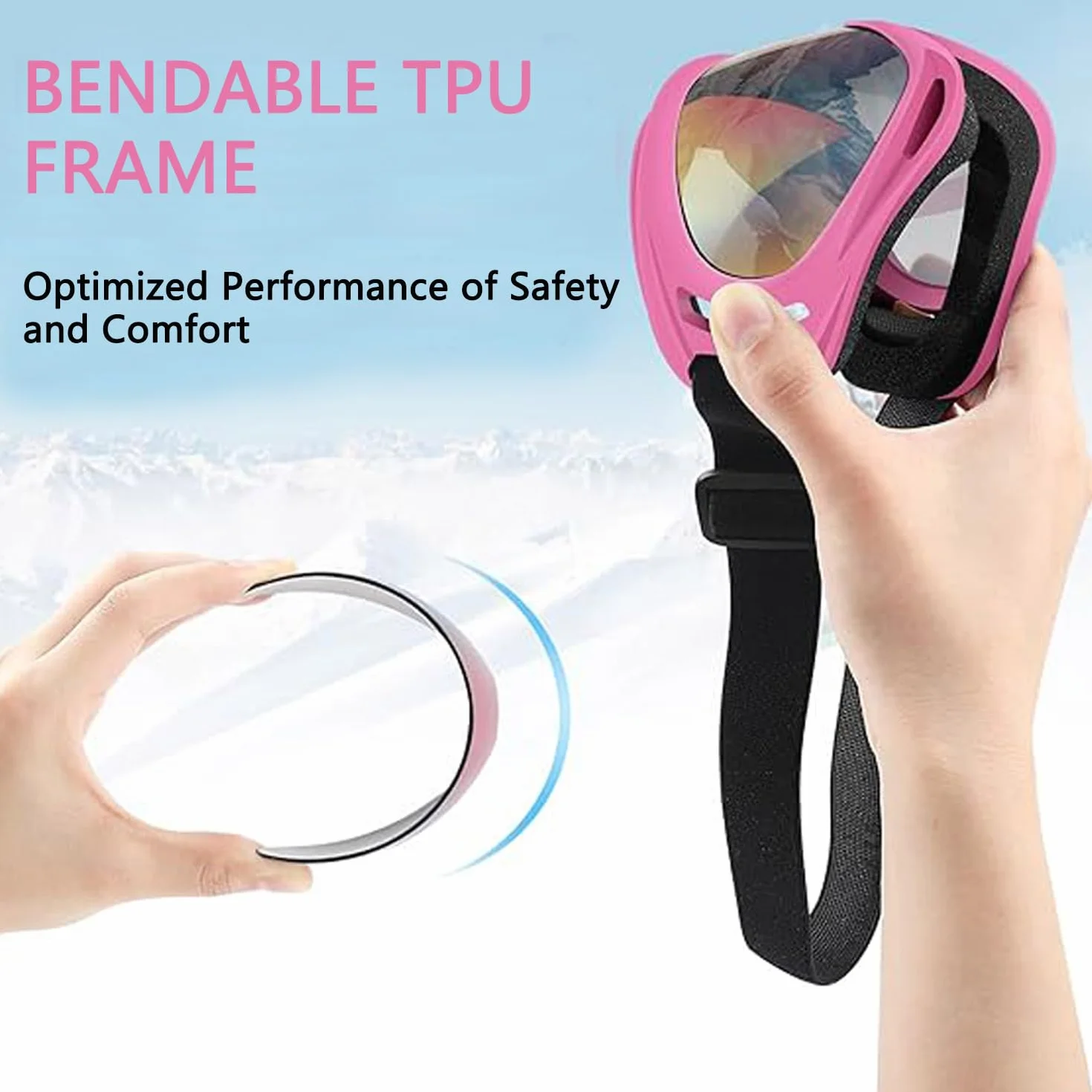 Gafas de esquí y snowboard antivaho UV protección ocular