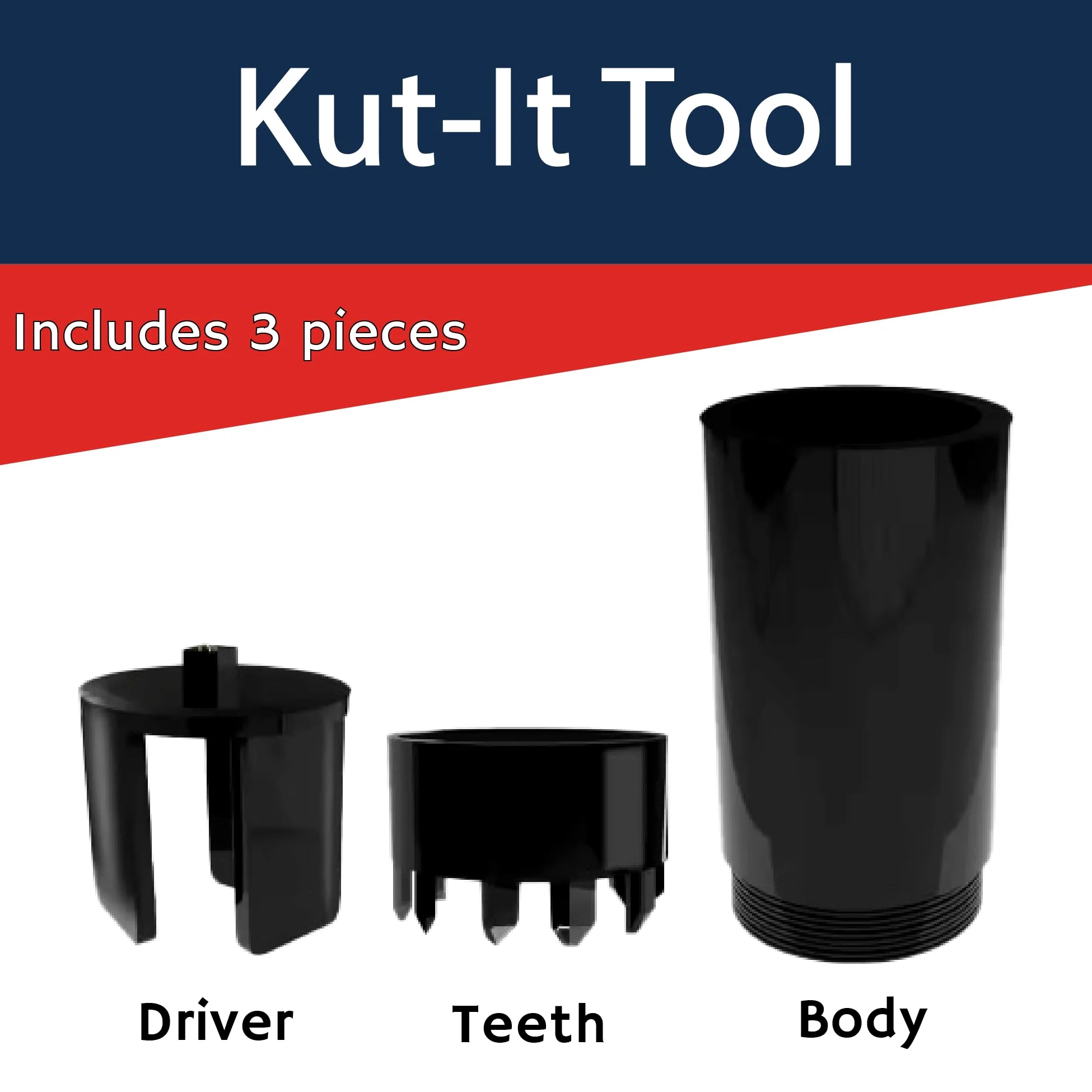 KUT-IT - Herramienta de extracción de césped y tapa de aspersor - Herramienta de mantenimiento de riego 2 en 1 sin excavación para limpieza de césped y reparación de aspersores - Funciona a mano