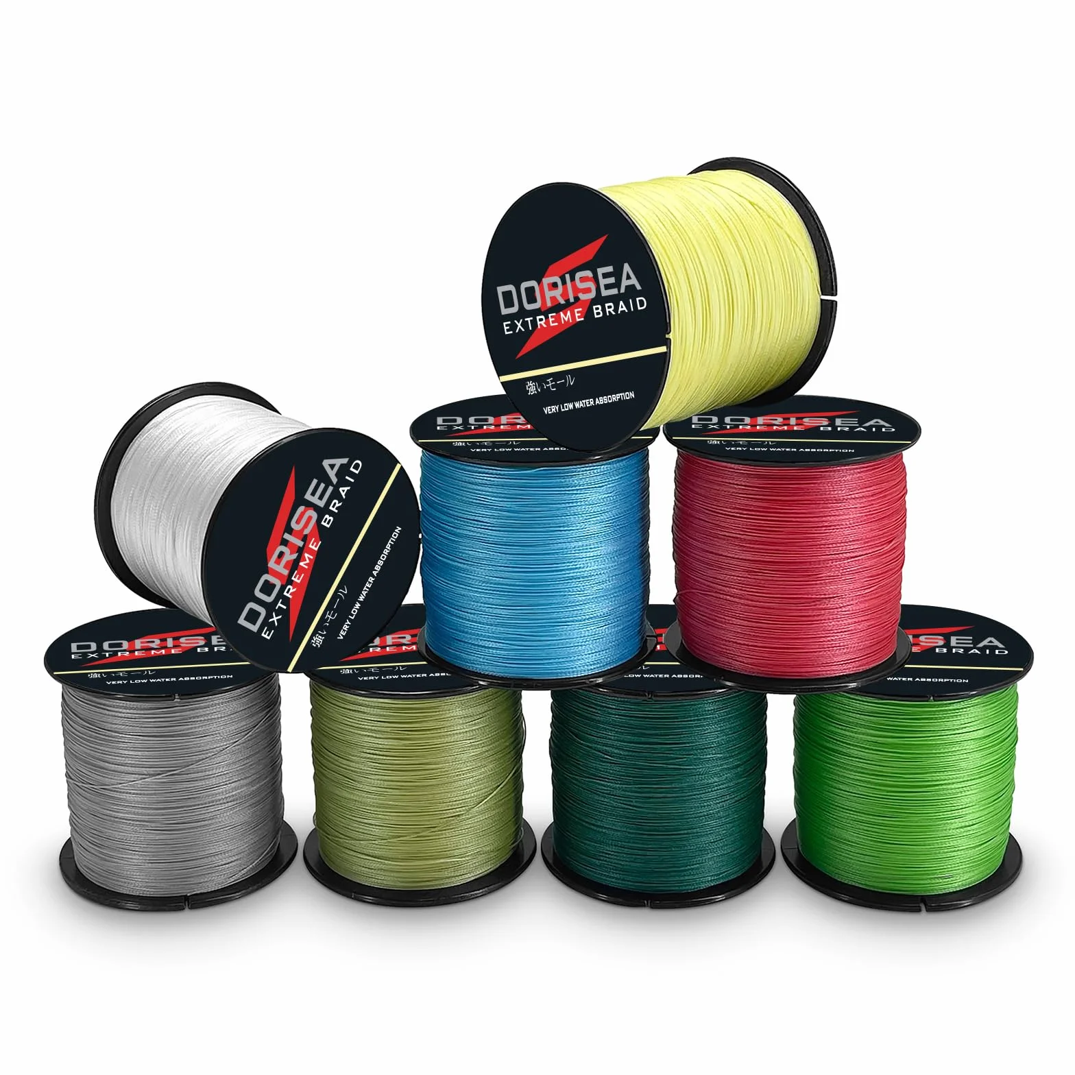 Hilo de Pesca Trenzado 100% PE 300 m, 550 Libras, Cuerda de Pesca Resistente a la abrasión, Cero Estiramiento