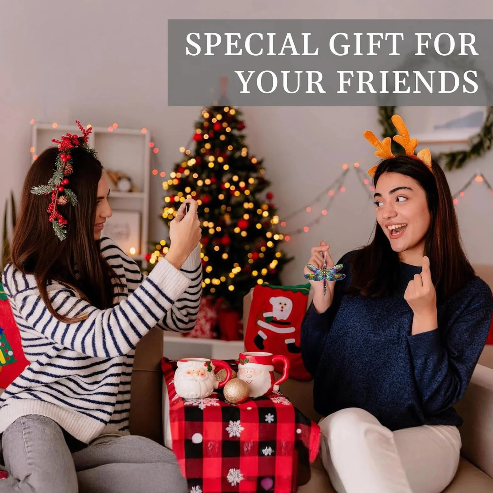 Atrapasoles de Libélula, Suncatcher Acrílico Captador, Decoración de Ventana, Decoración de Jardín, Decoraciones Navideñas, Regalos de Cumpleaños para Mujeres
