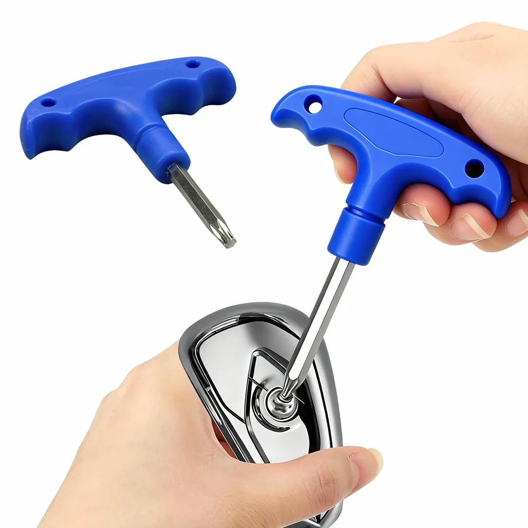 Llave Ajustable Golf Acero Inoxidable Mango Plástico Llave Torque Negro