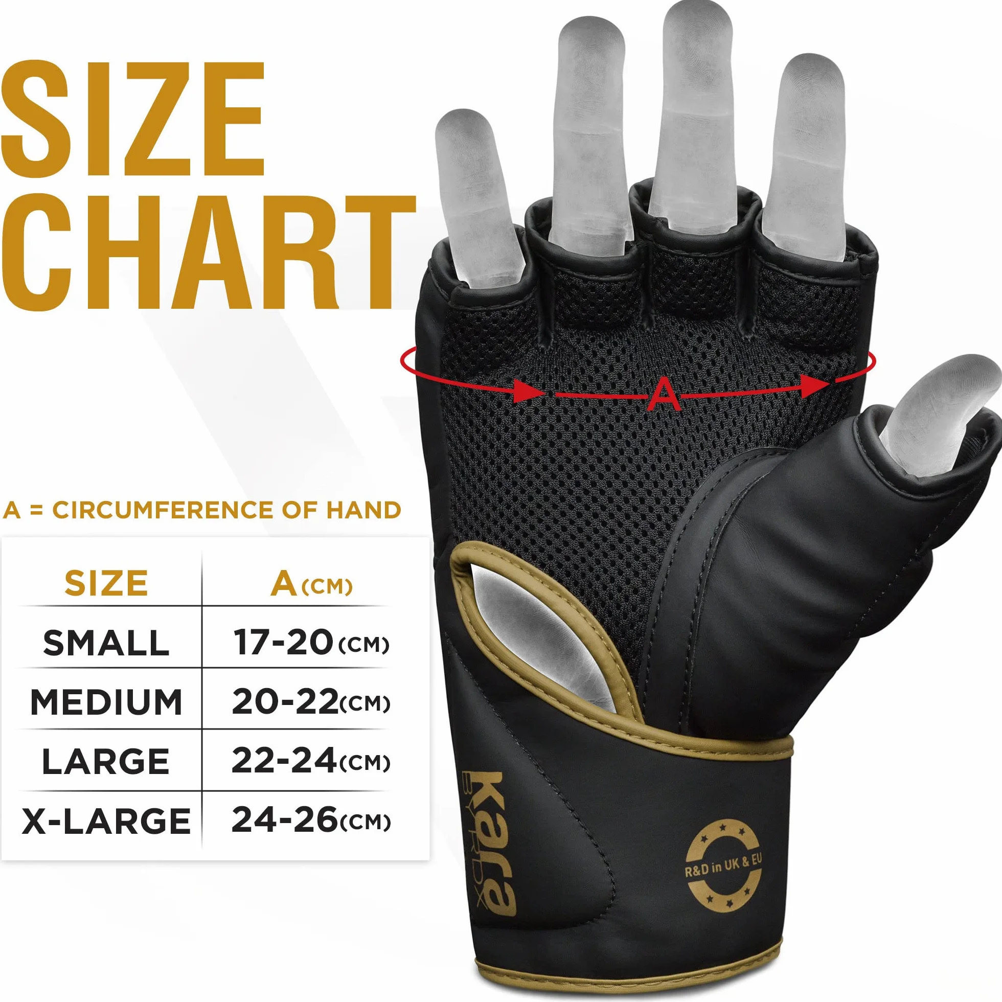 RDX Guantes MMA Cuero Maya Hide Precurvado Entrenamiento