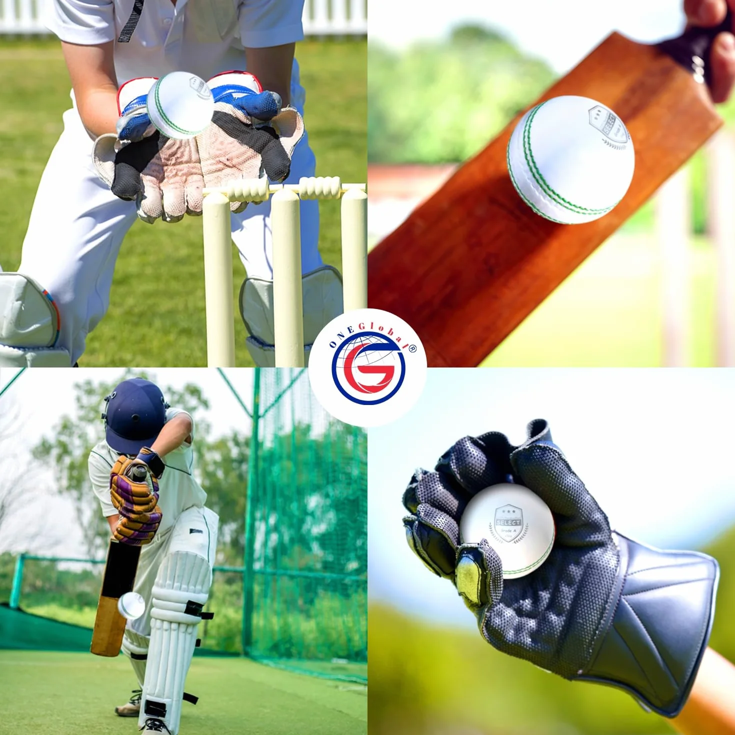Pelota de críquet de cuero 156 g construcción 4 piezas T20 entrenamiento