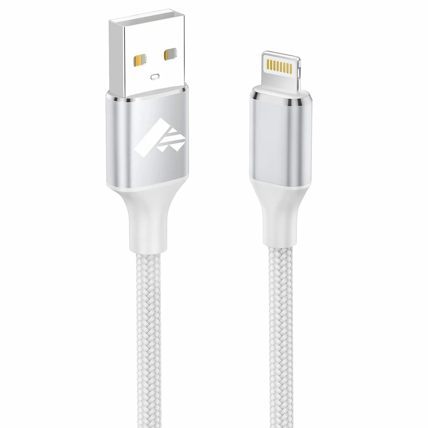 Aioneus Cable Cargador iPhone 2M Carga Rápida Apple MFi Certificado Nylon Trenzado USB Lightning para iPhone 14/13/12/11 Pro Max/XS/8/7/6/5/SE iPad