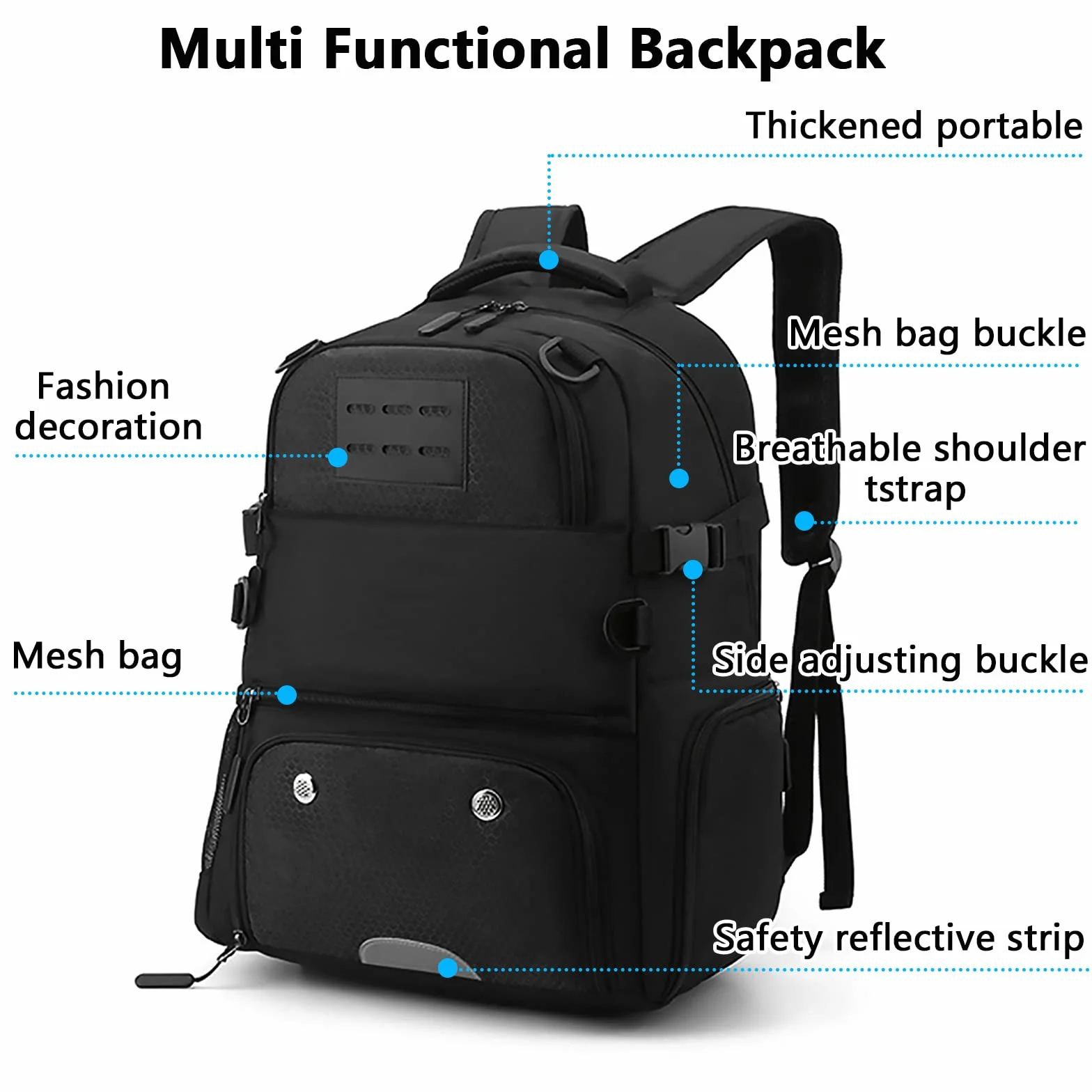 Mochila De Baloncesto con Bomba De Bola Manual y Cabina De Zapatos 15,6 Pulgadas