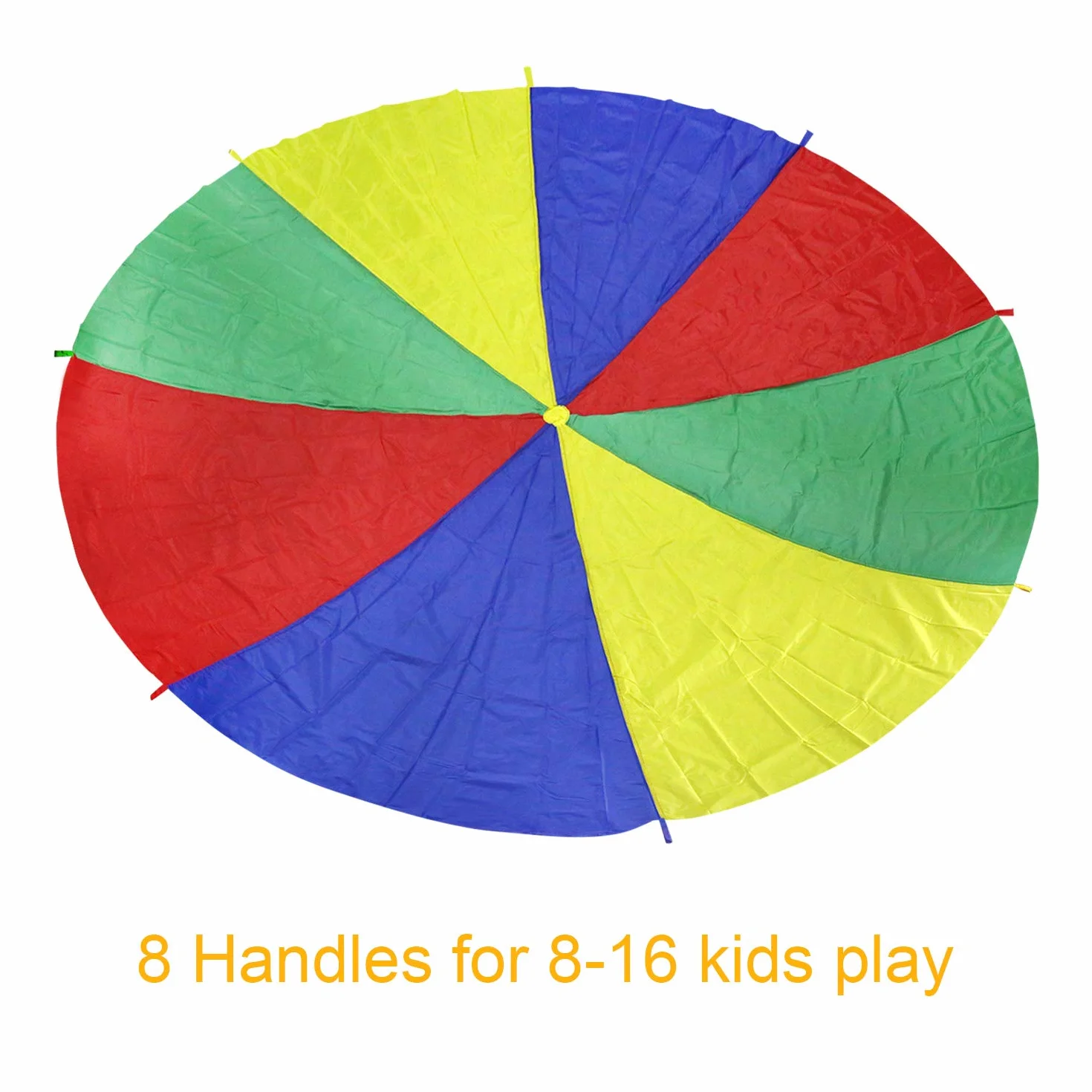 Ballery Paracaídas de Color Arcoiris 6FT 8 Asas Juego para Niños Actividades Deportivas Fiestas
